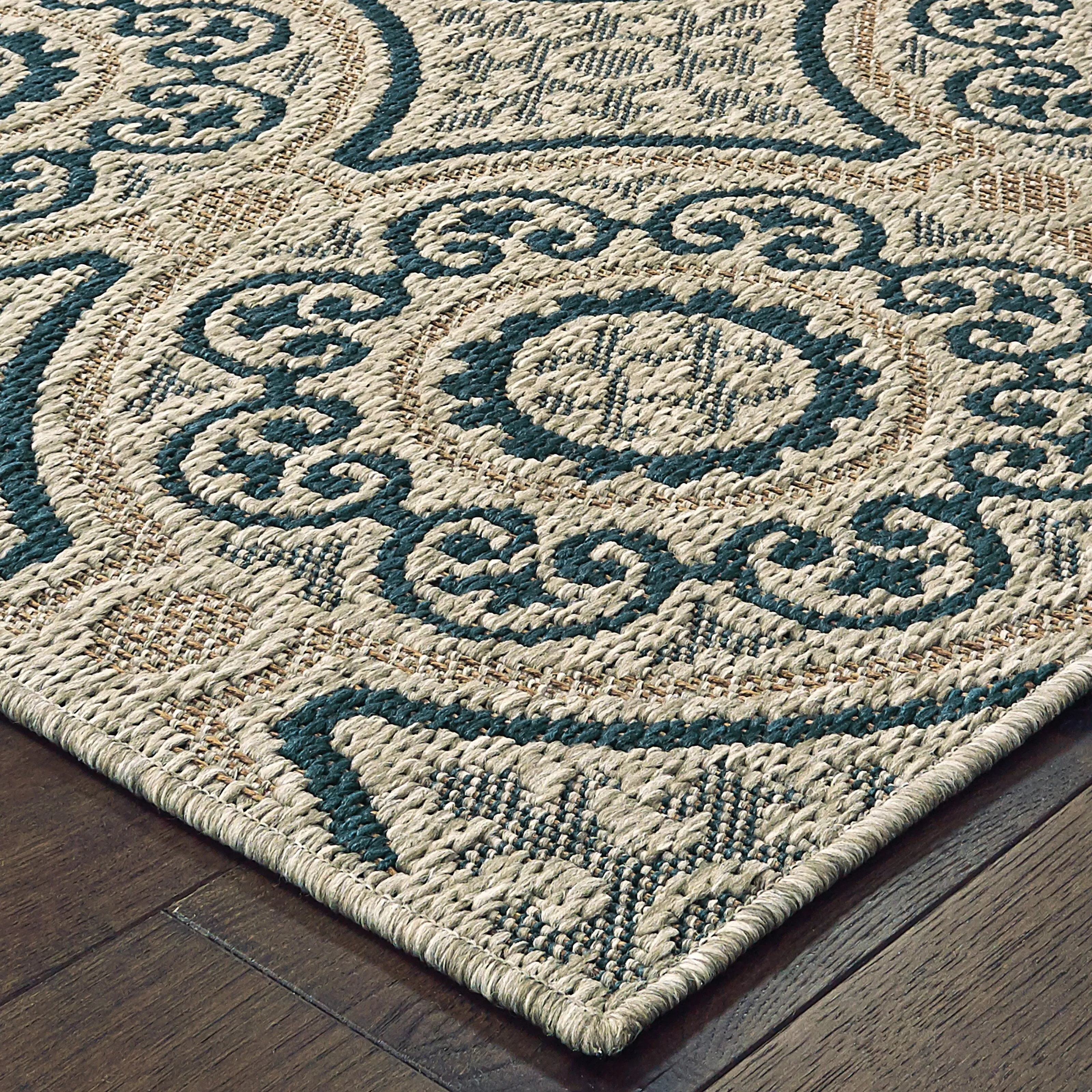 Vista Home Higgins Panel Medallion Indoor/ Outdoor Area Rug by Havenside Home