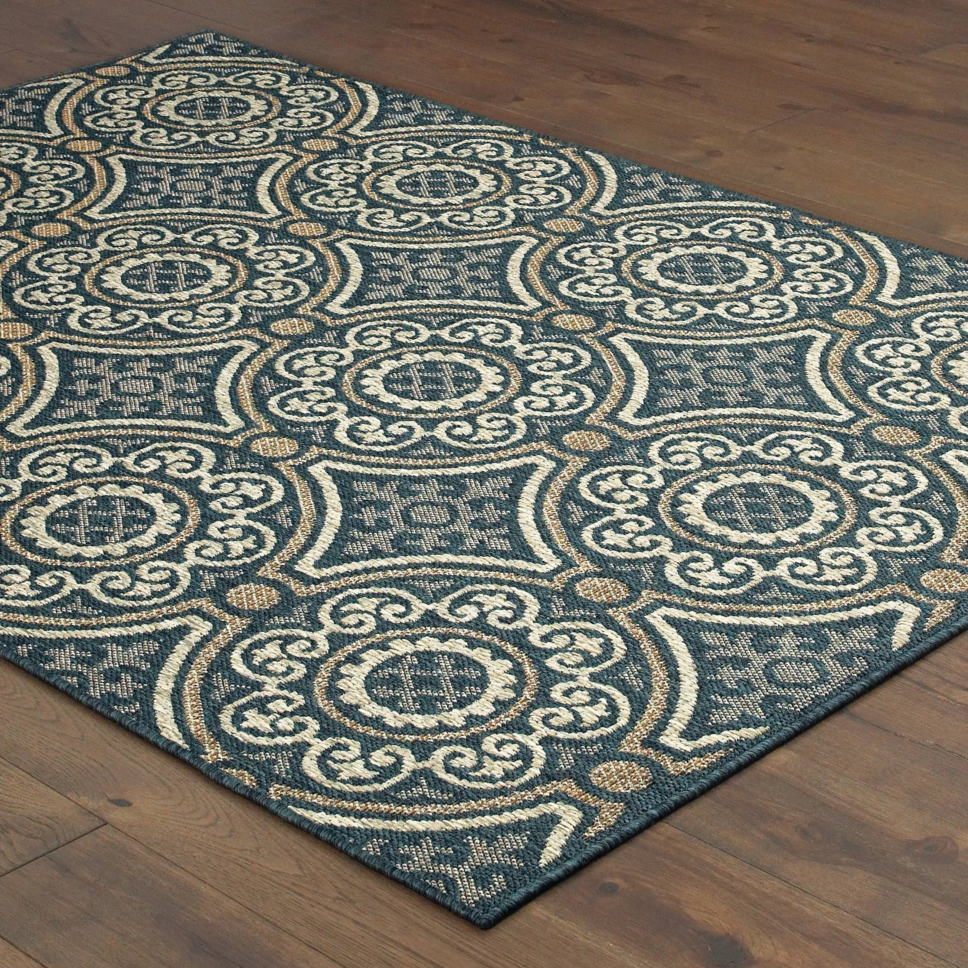 Vista Home Higgins Panel Medallion Indoor/ Outdoor Area Rug by Havenside Home