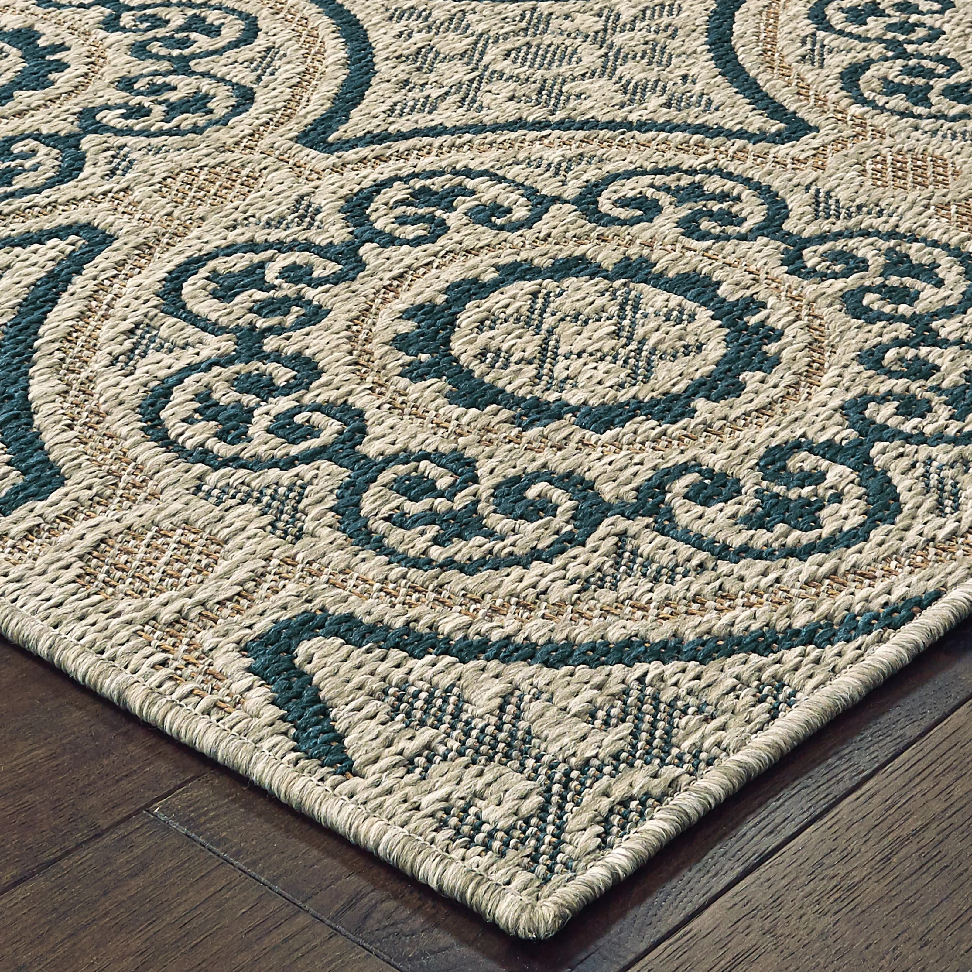 Vista Home Higgins Panel Medallion Indoor/ Outdoor Area Rug by Havenside Home