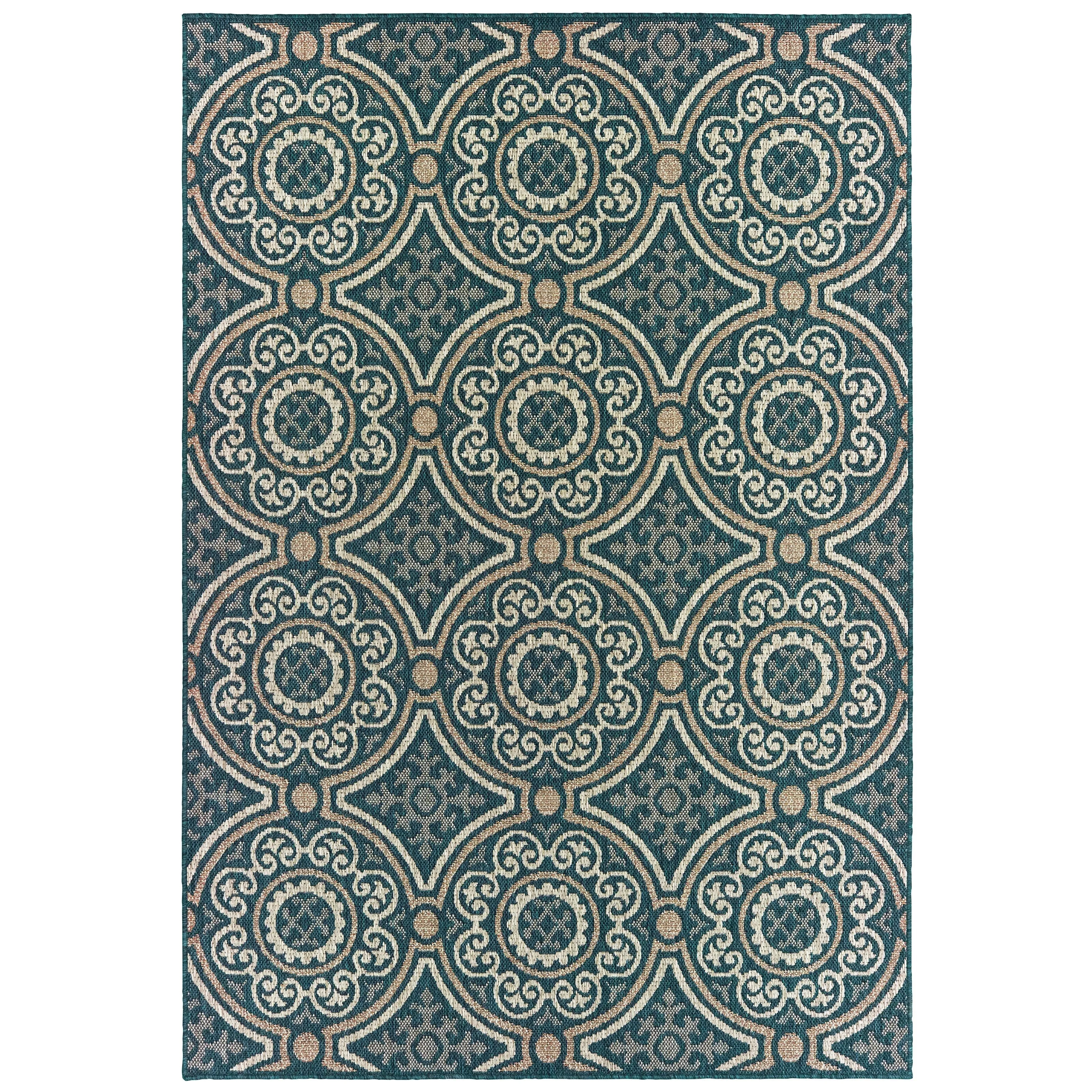 Vista Home Higgins Panel Medallion Indoor/ Outdoor Area Rug by Havenside Home