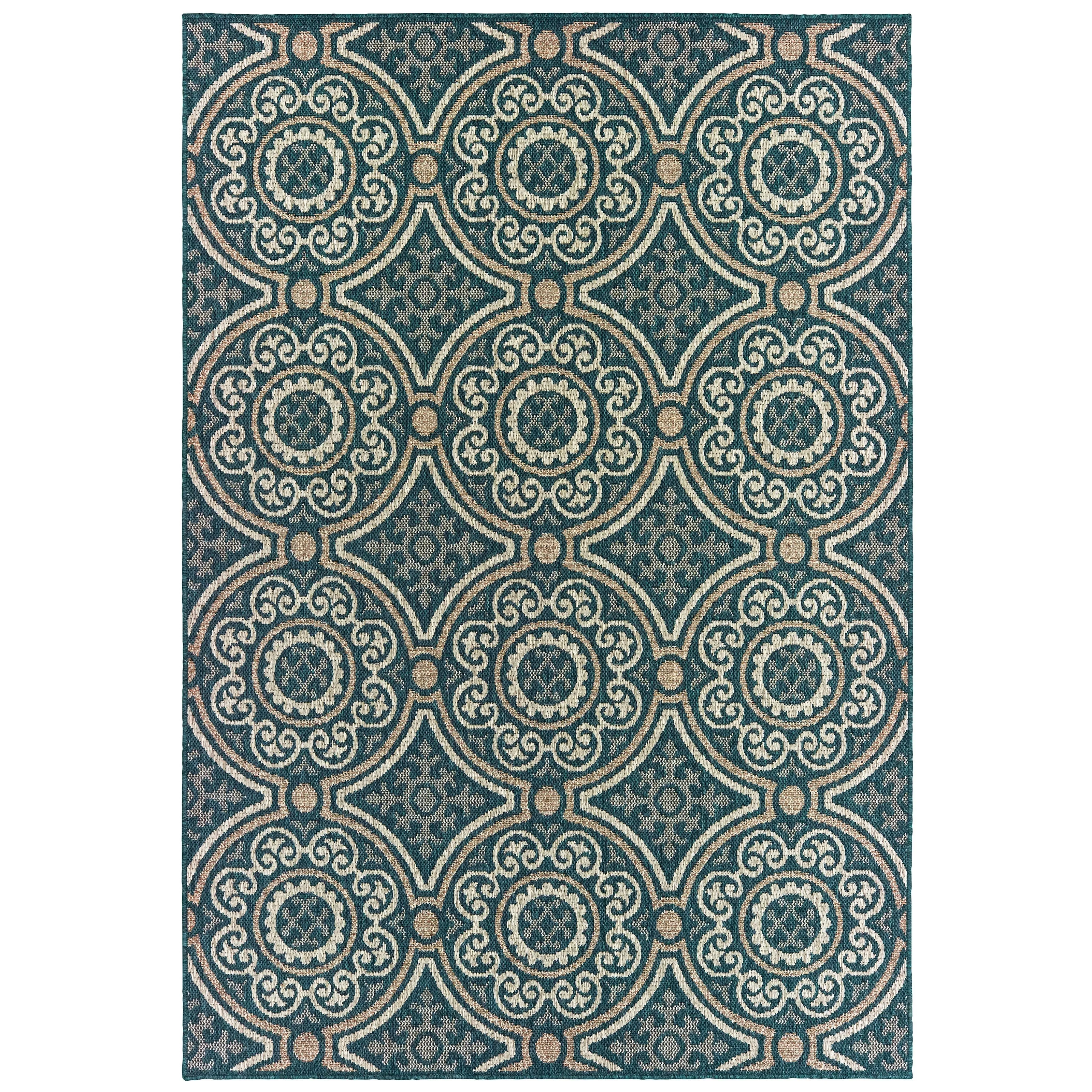 Vista Home Higgins Panel Medallion Indoor/ Outdoor Area Rug by Havenside Home