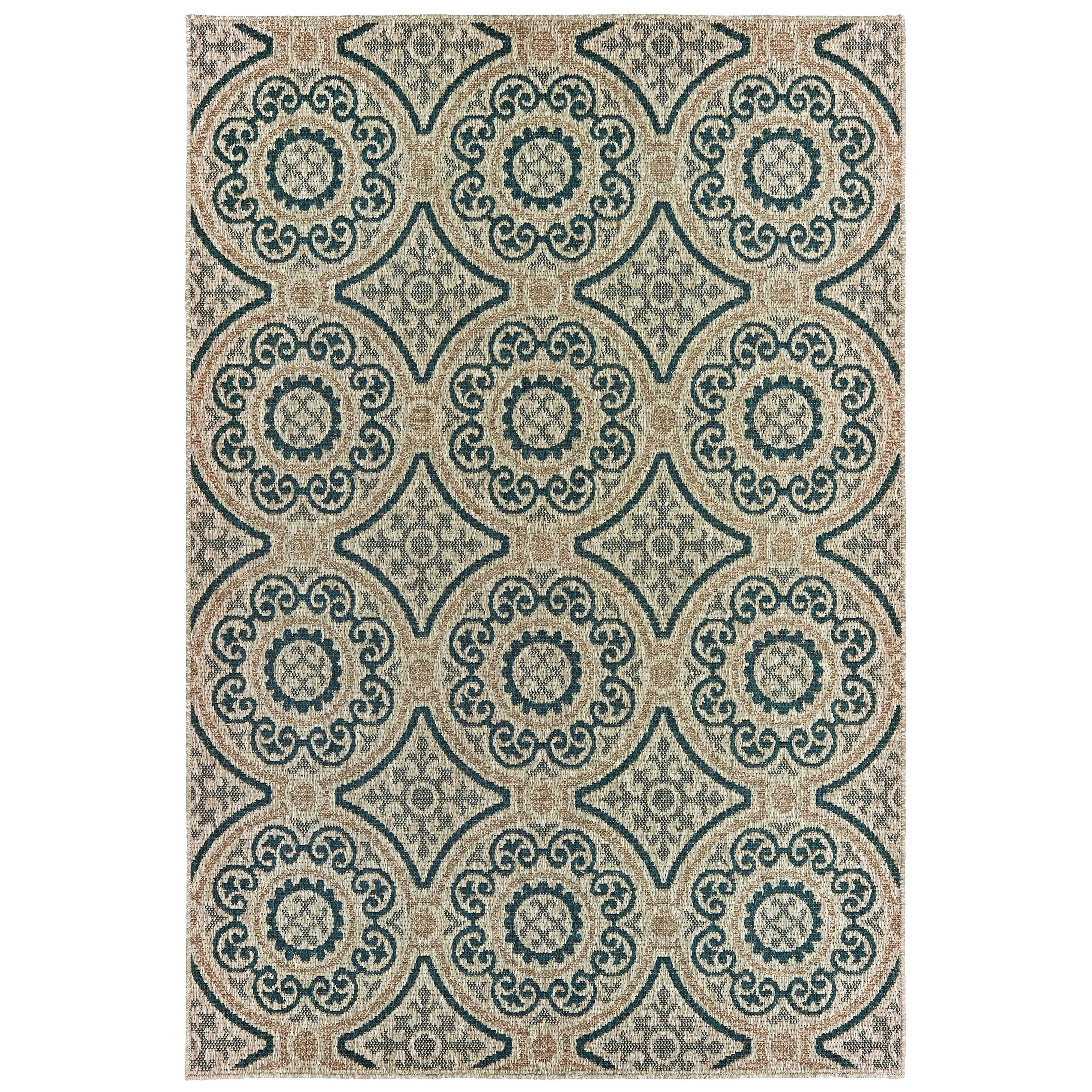 Vista Home Higgins Panel Medallion Indoor/ Outdoor Area Rug by Havenside Home