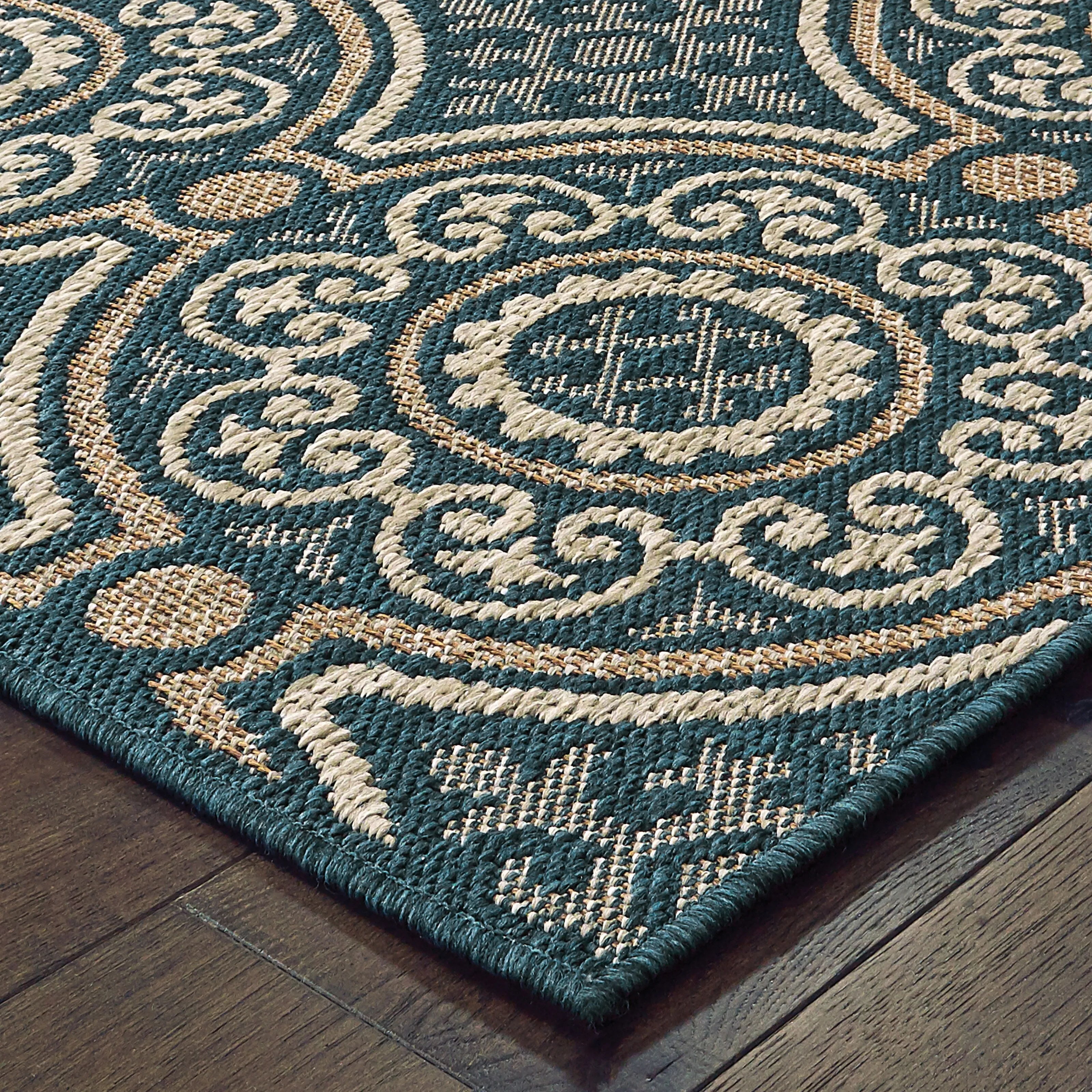 Vista Home Higgins Panel Medallion Indoor/ Outdoor Area Rug by Havenside Home