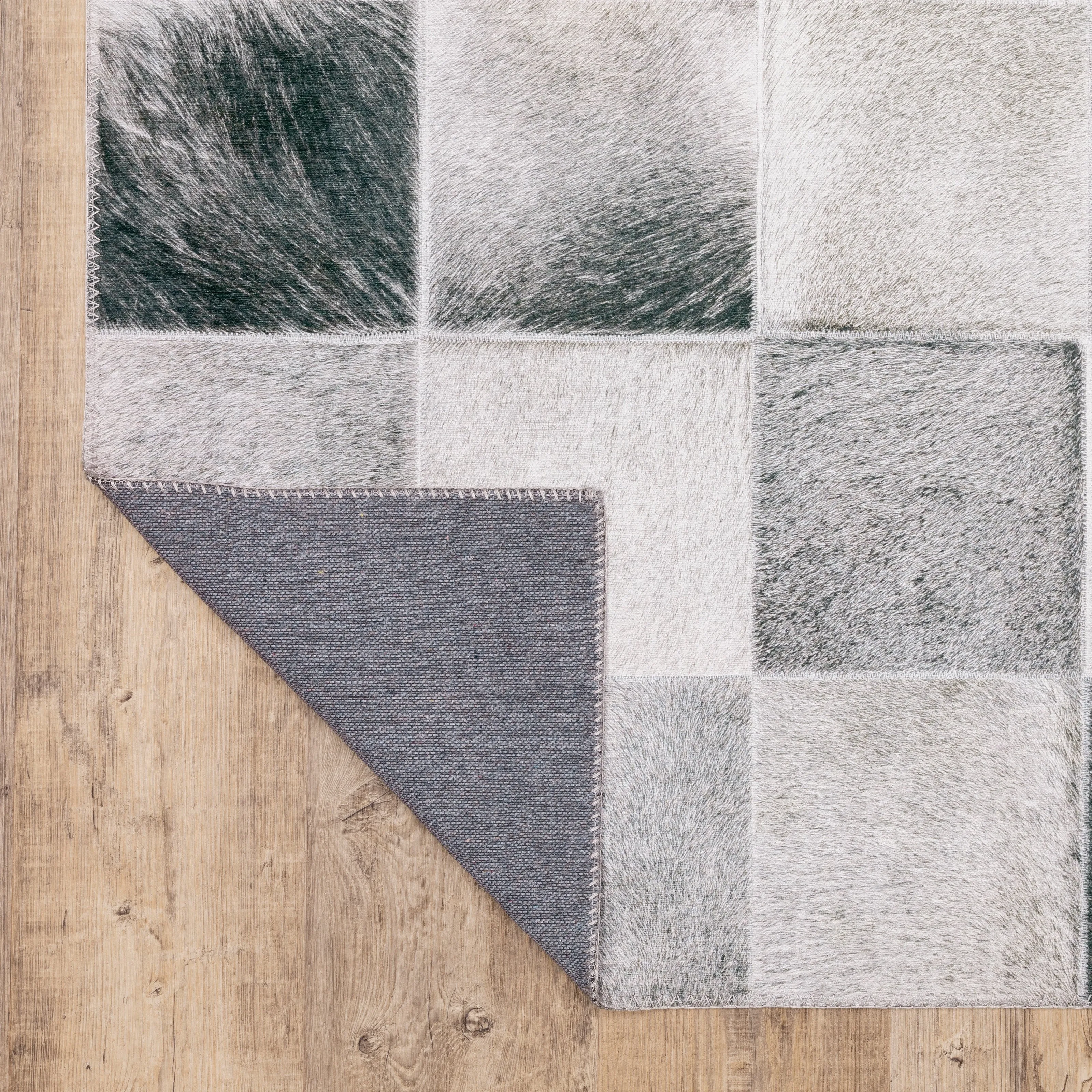 Vista Home Montreux Geometric Animal Print Gray Area Rug