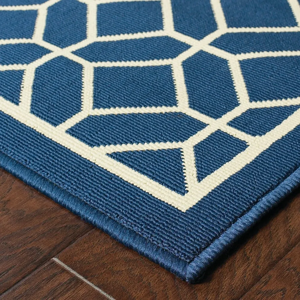 Vista Home Rio Mar Tile Inspired Trellis Pattern Indoor/ Outdoor Area Rug