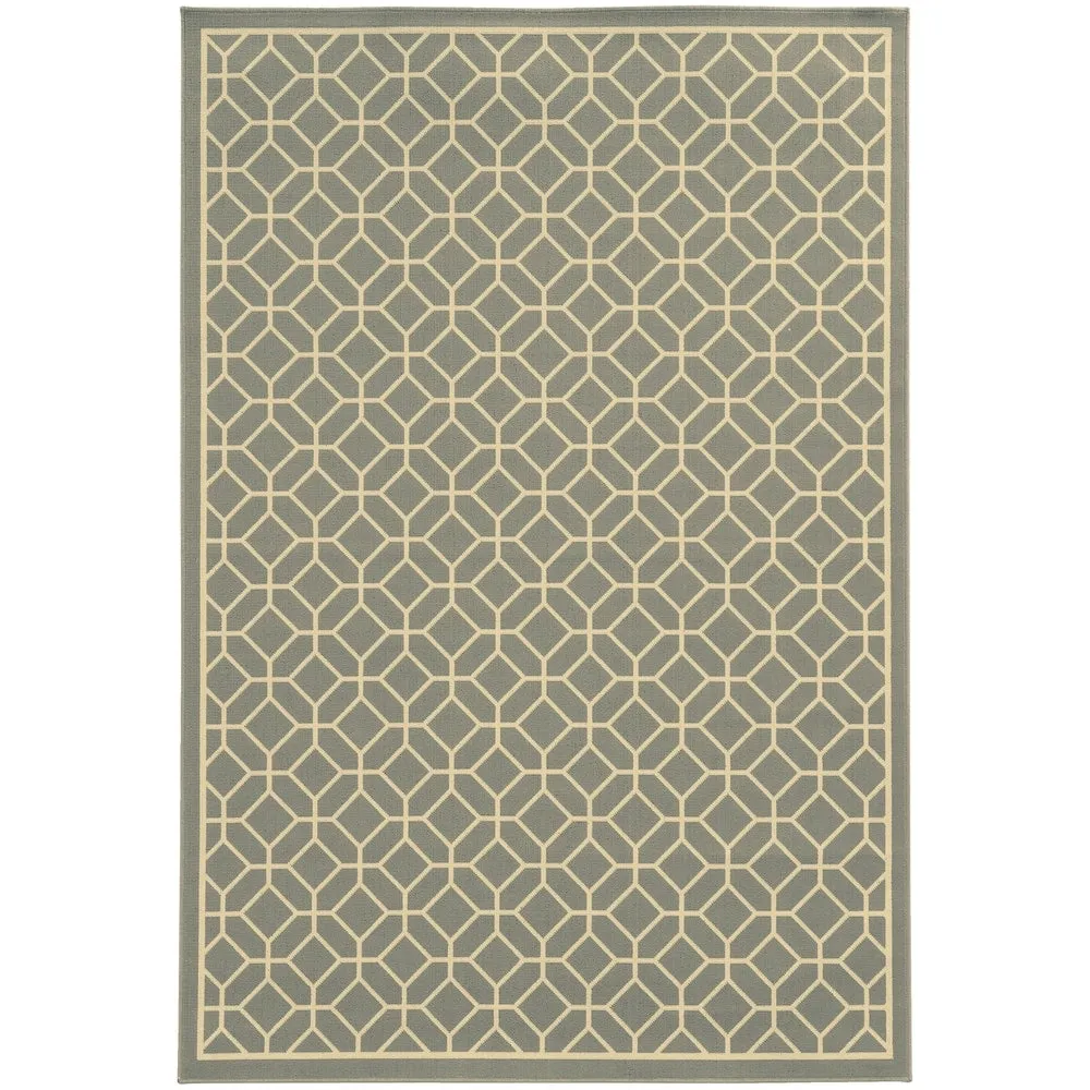 Vista Home Rio Mar Tile Inspired Trellis Pattern Indoor/ Outdoor Area Rug
