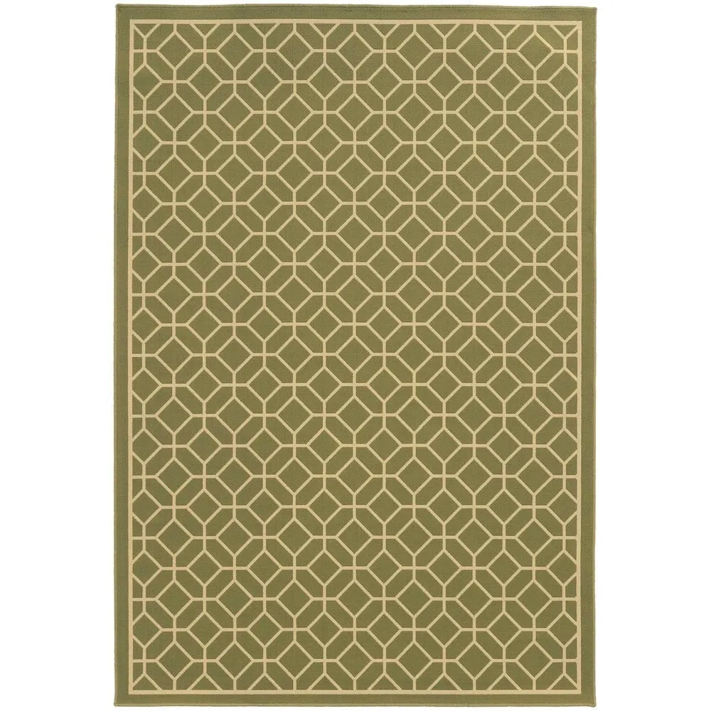 Vista Home Rio Mar Tile Inspired Trellis Pattern Indoor/ Outdoor Area Rug