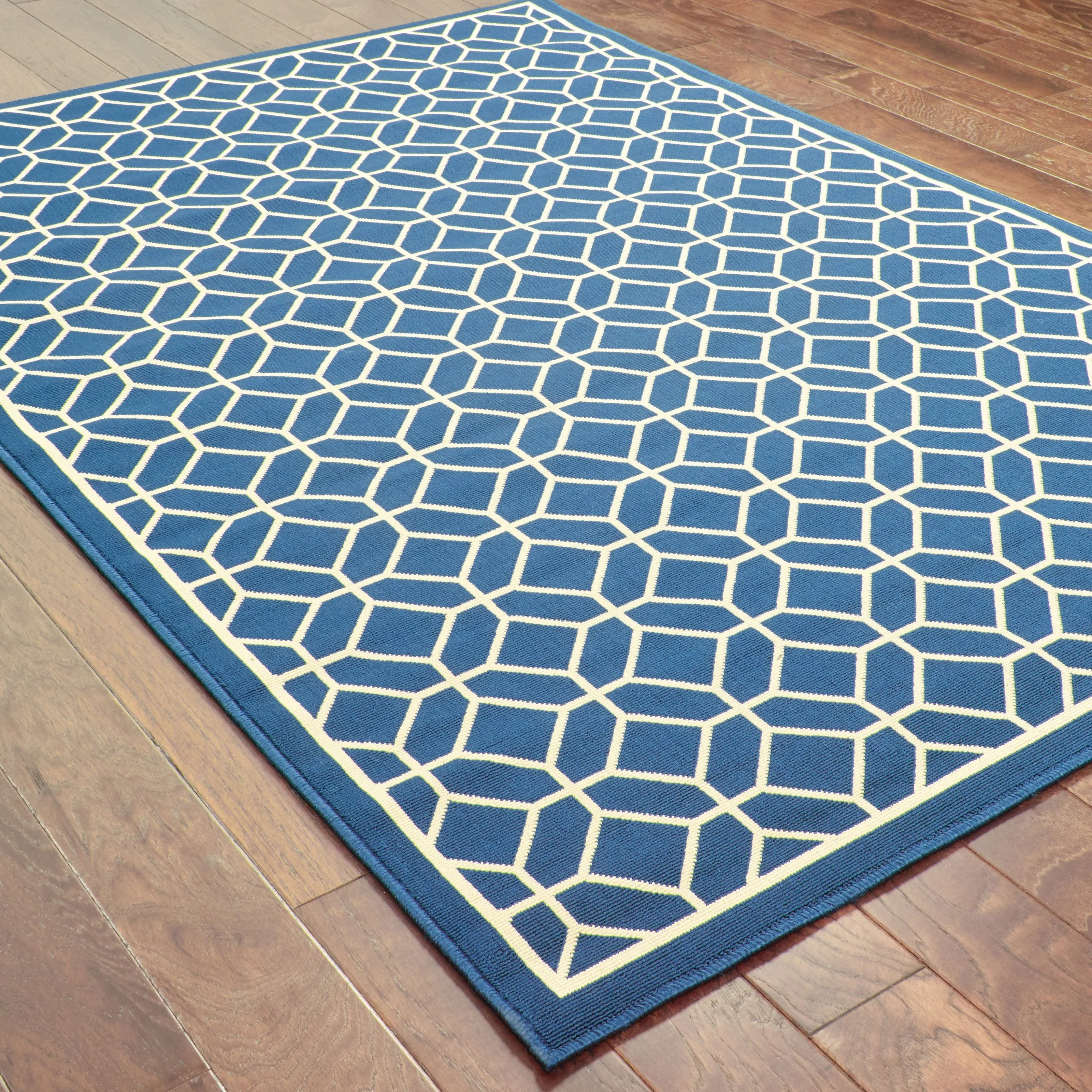 Vista Home Rio Mar Tile Inspired Trellis Pattern Indoor/ Outdoor Area Rug