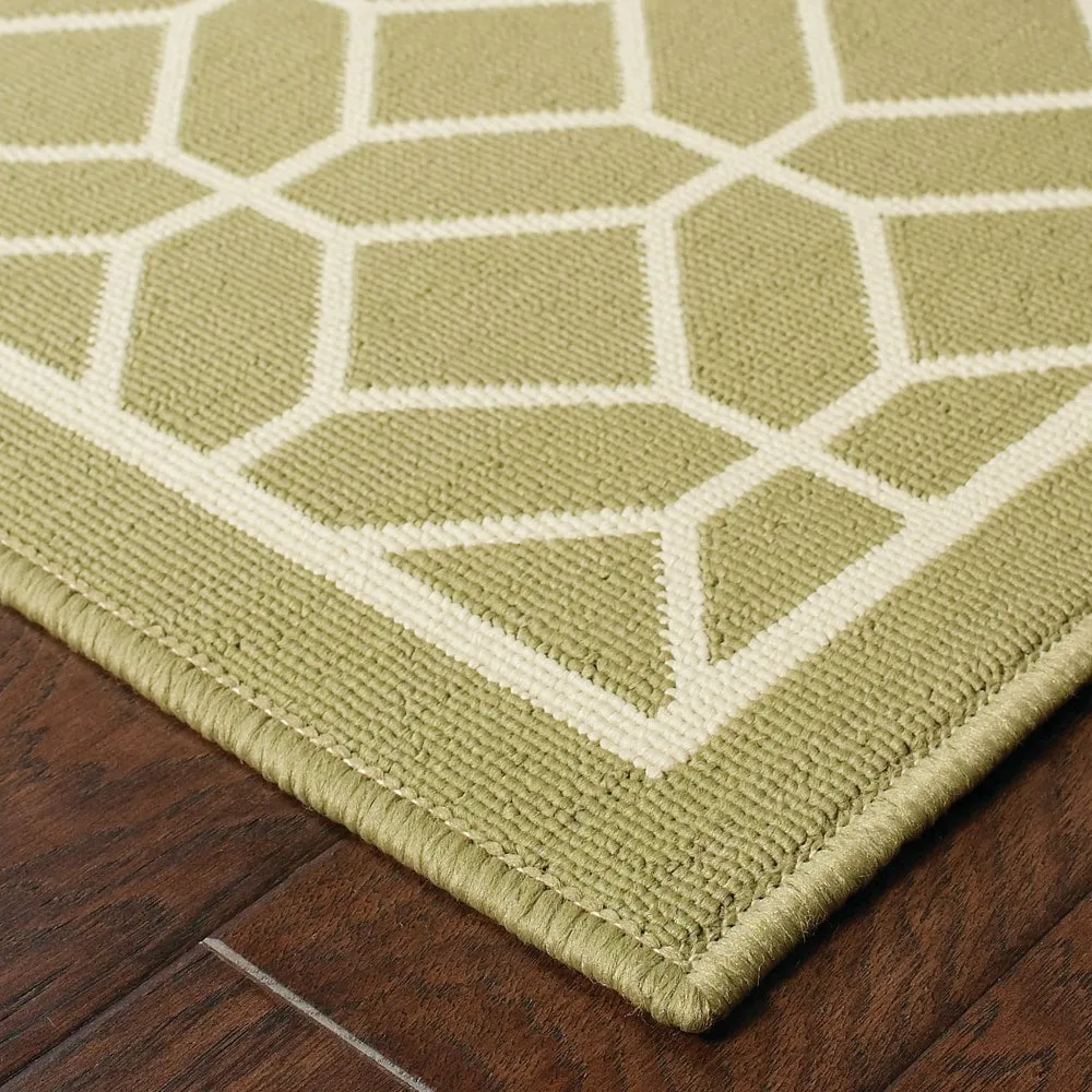 Vista Home Rio Mar Tile Inspired Trellis Pattern Indoor/ Outdoor Area Rug
