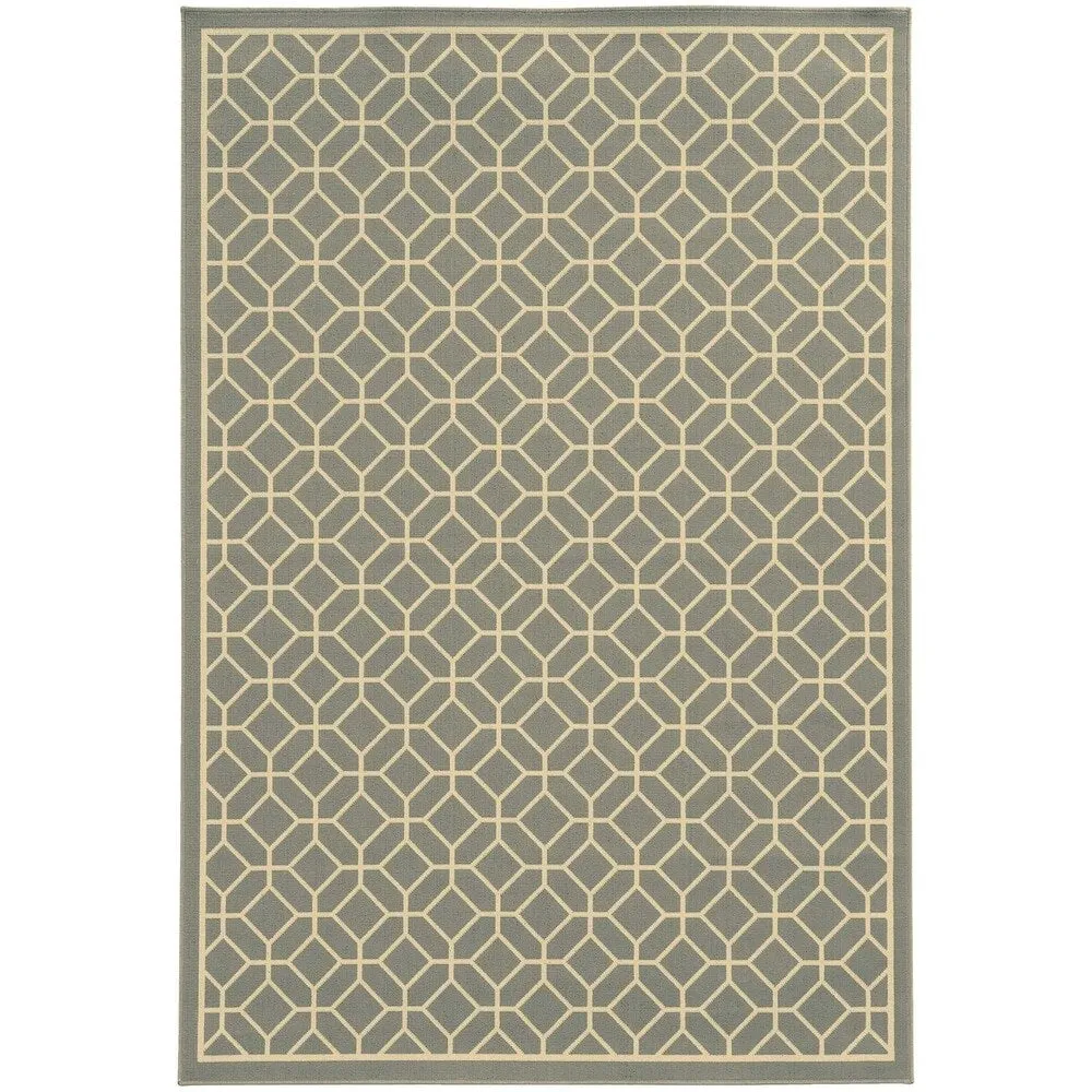 Vista Home Rio Mar Tile Inspired Trellis Pattern Indoor/ Outdoor Area Rug