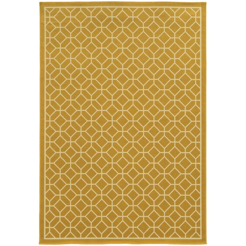 Vista Home Rio Mar Tile Inspired Trellis Pattern Indoor/ Outdoor Area Rug