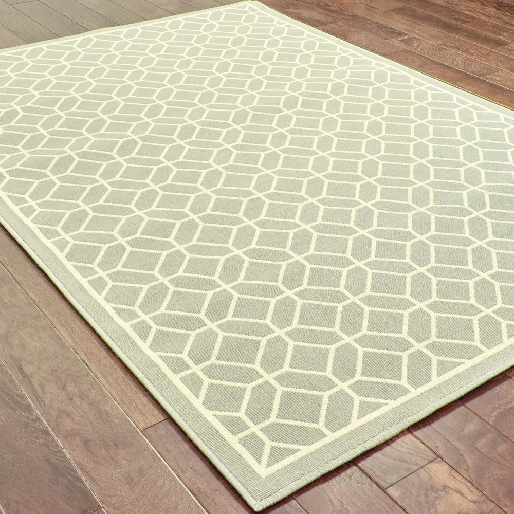 Vista Home Rio Mar Tile Inspired Trellis Pattern Indoor/ Outdoor Area Rug