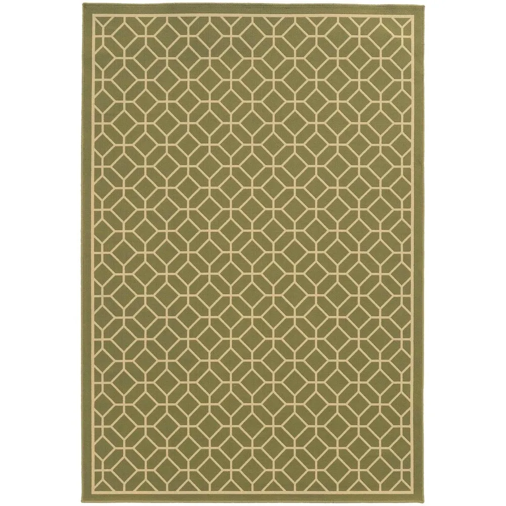 Vista Home Rio Mar Tile Inspired Trellis Pattern Indoor/ Outdoor Area Rug