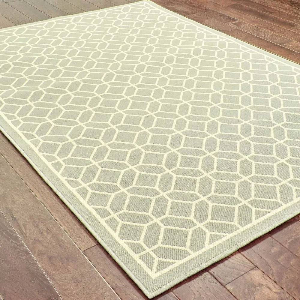 Vista Home Rio Mar Tile Inspired Trellis Pattern Indoor/ Outdoor Area Rug