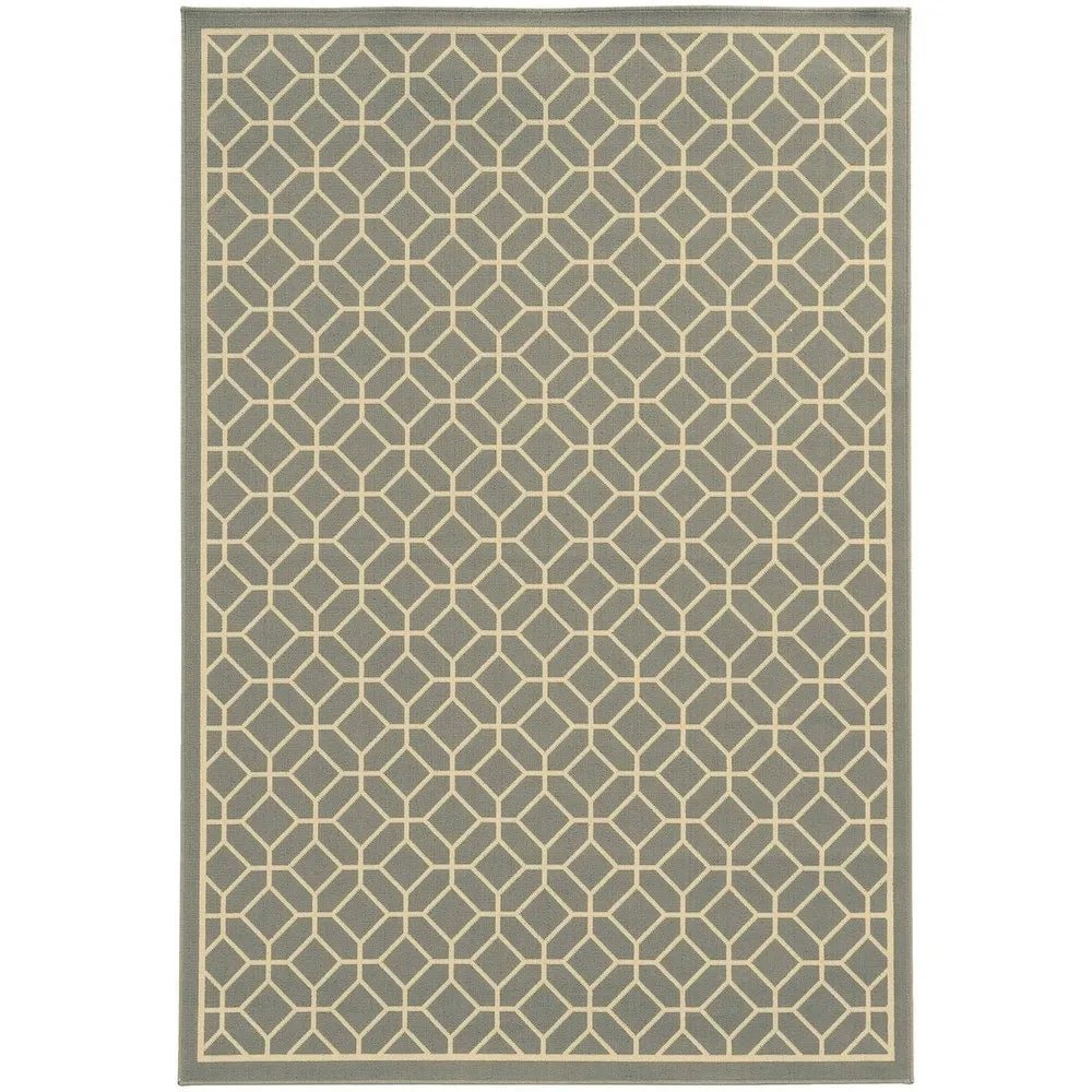 Vista Home Rio Mar Tile Inspired Trellis Pattern Indoor/ Outdoor Area Rug