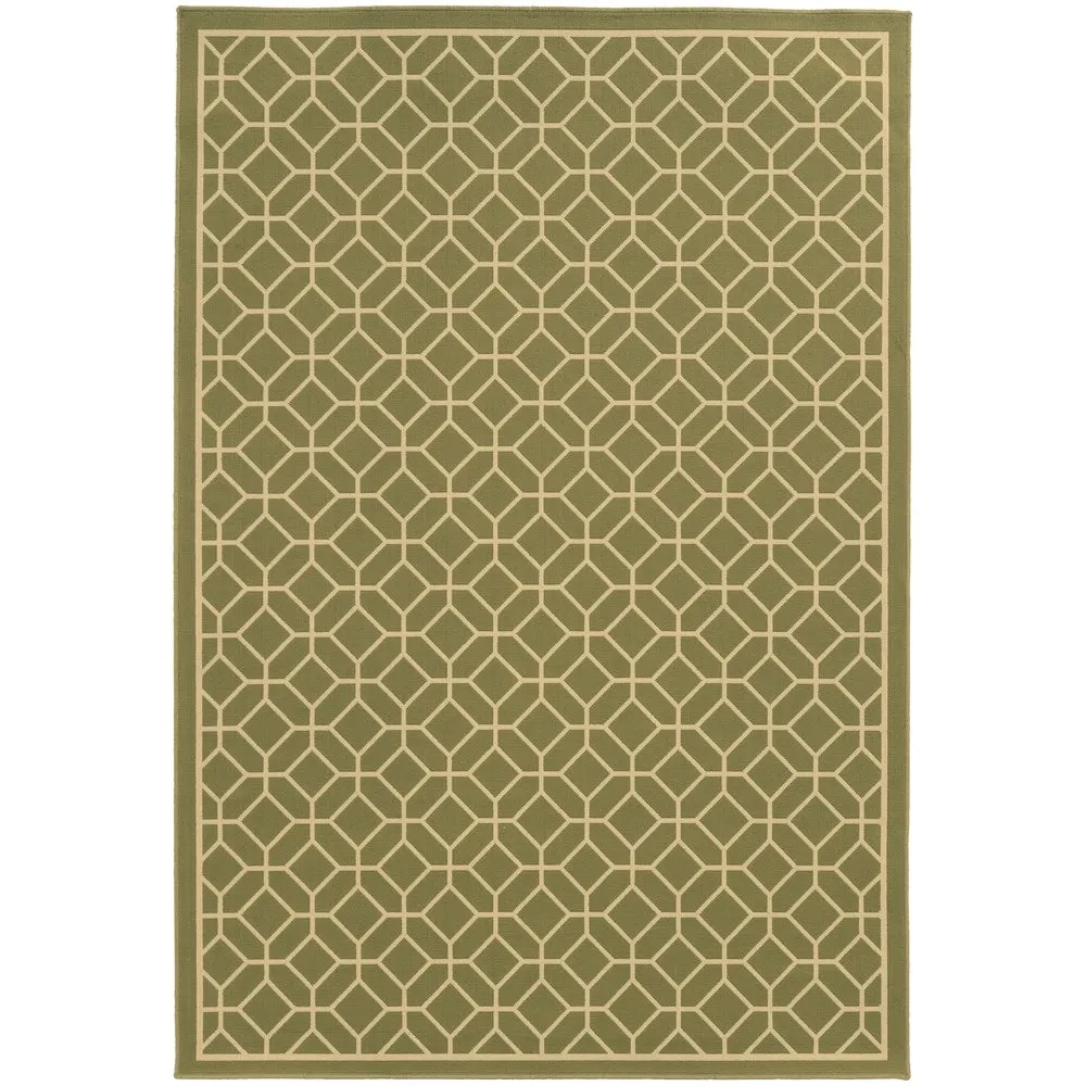 Vista Home Rio Mar Tile Inspired Trellis Pattern Indoor/ Outdoor Area Rug