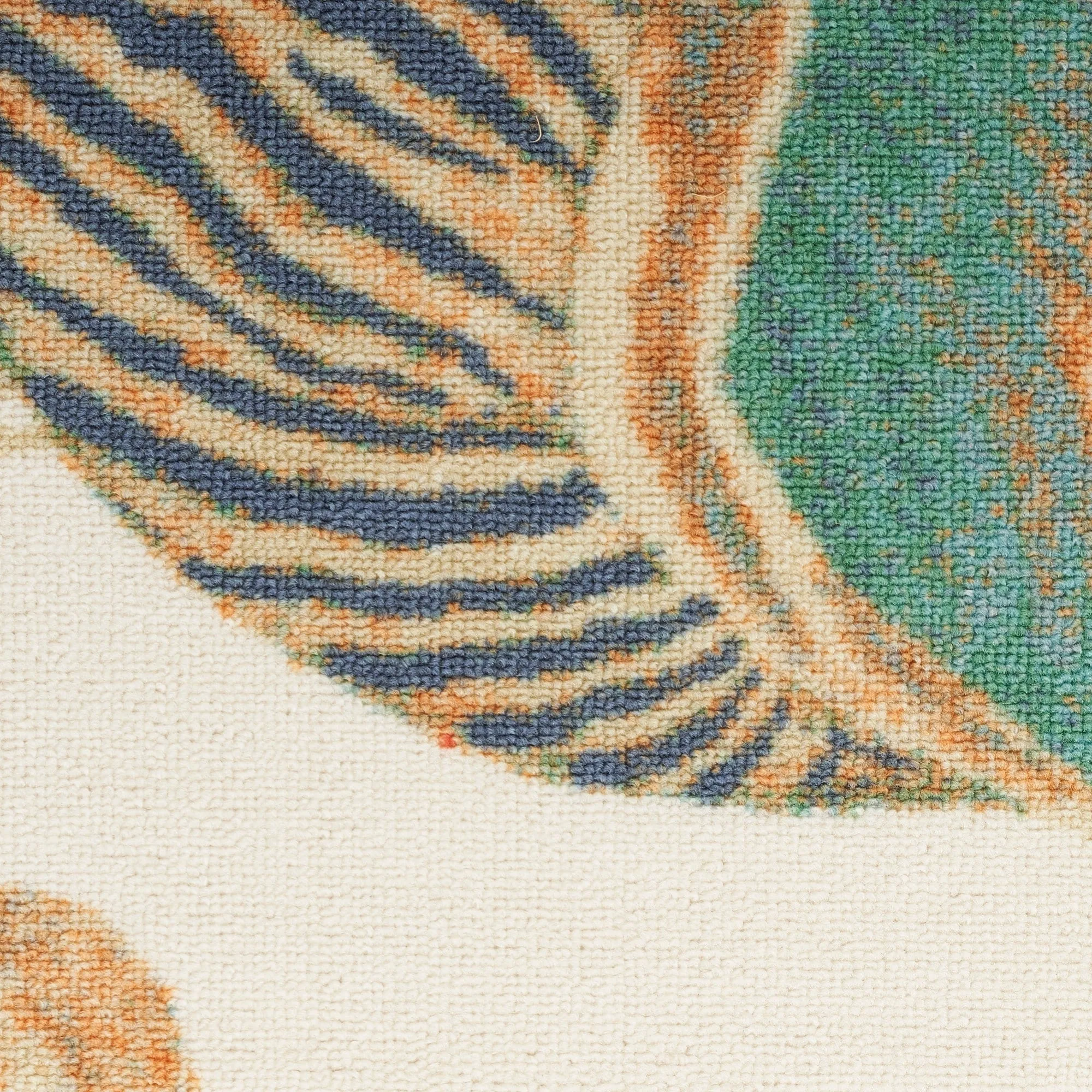 Waverly Sun & Shade Shore Thing Tropical Sea Shell Floral Indoor Outdoor Area Rug