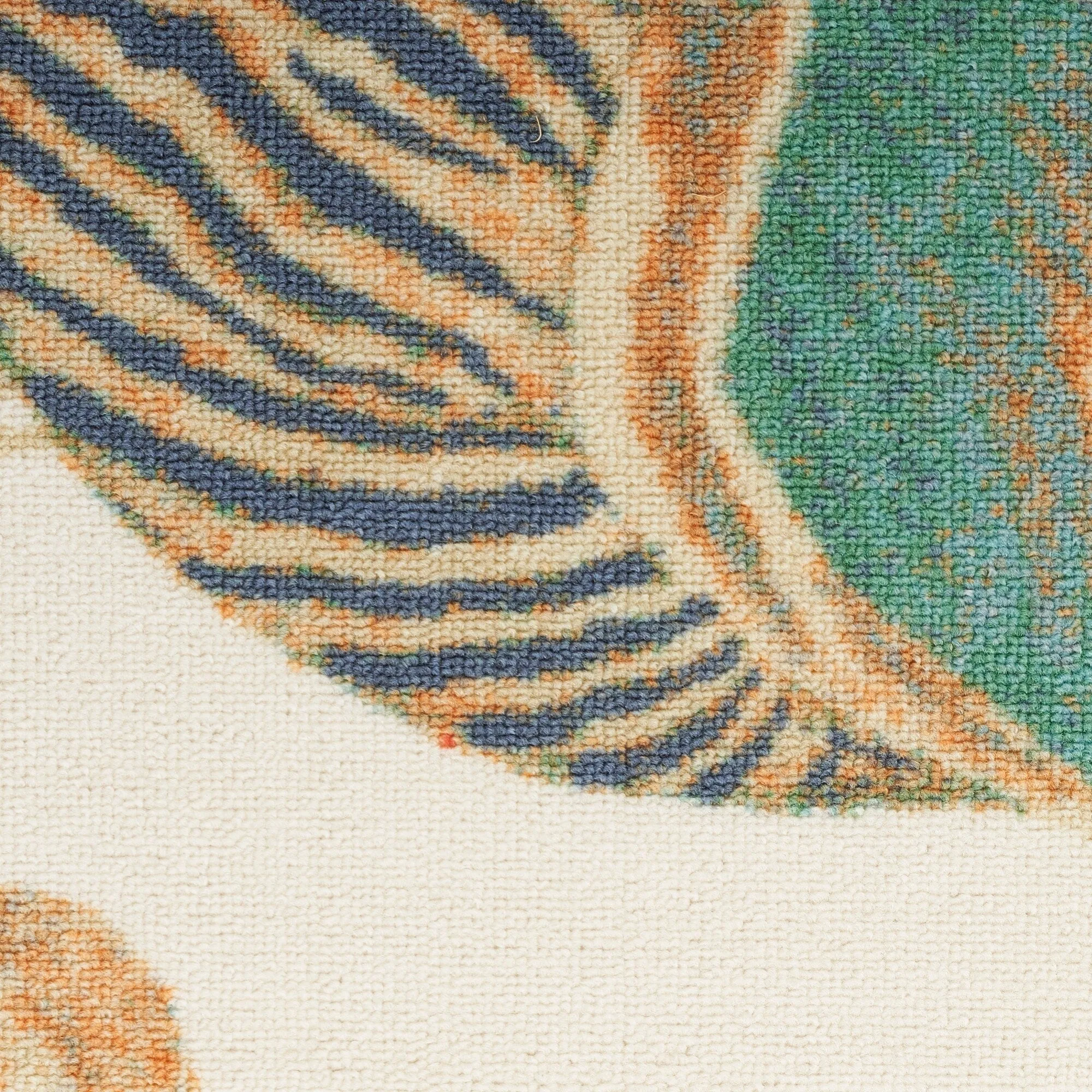 Waverly Sun & Shade Shore Thing Tropical Sea Shell Floral Indoor Outdoor Area Rug