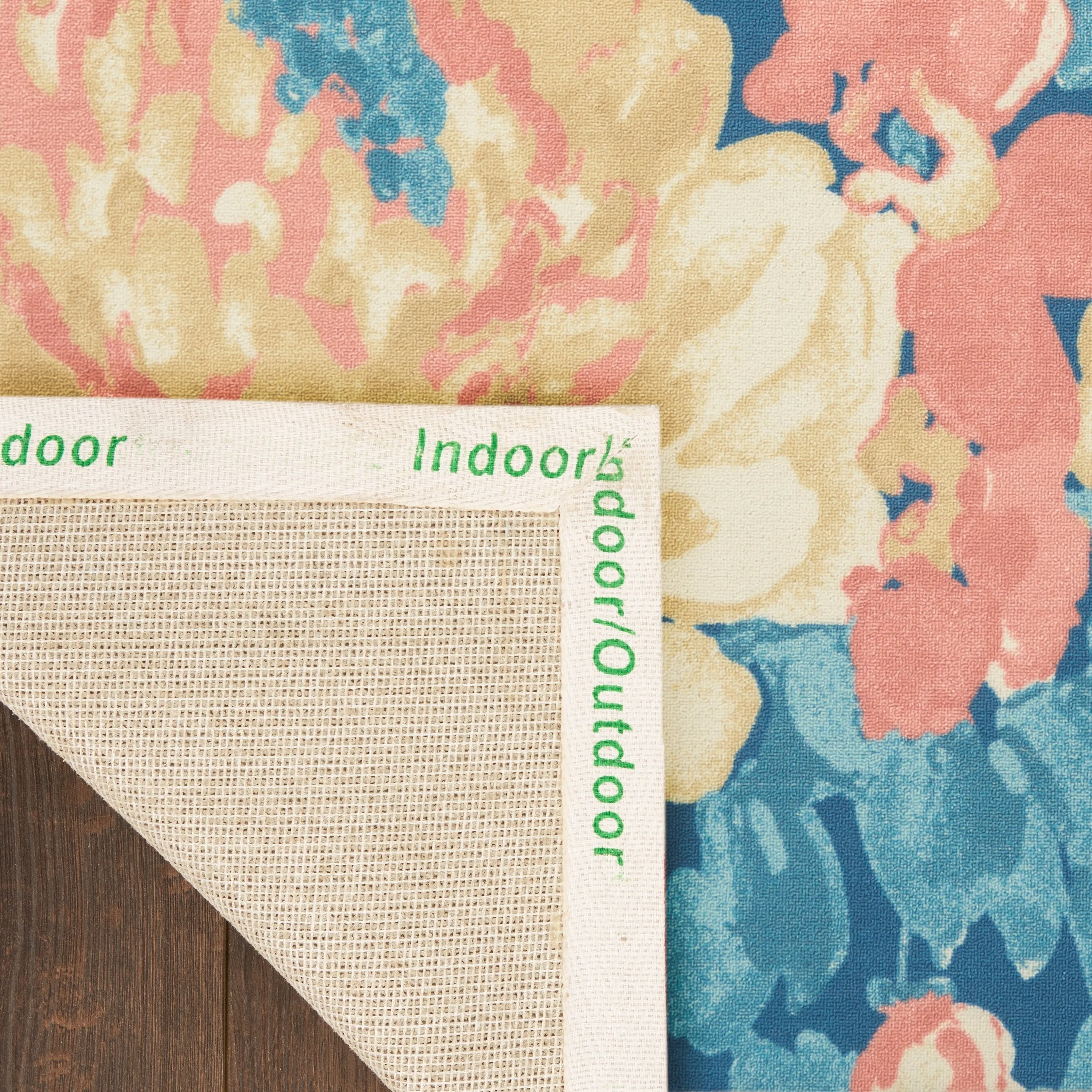 Waverly Sun N' Shade Botanical Floral Garden Farmhouse Indoor/Outdoor Area Rug