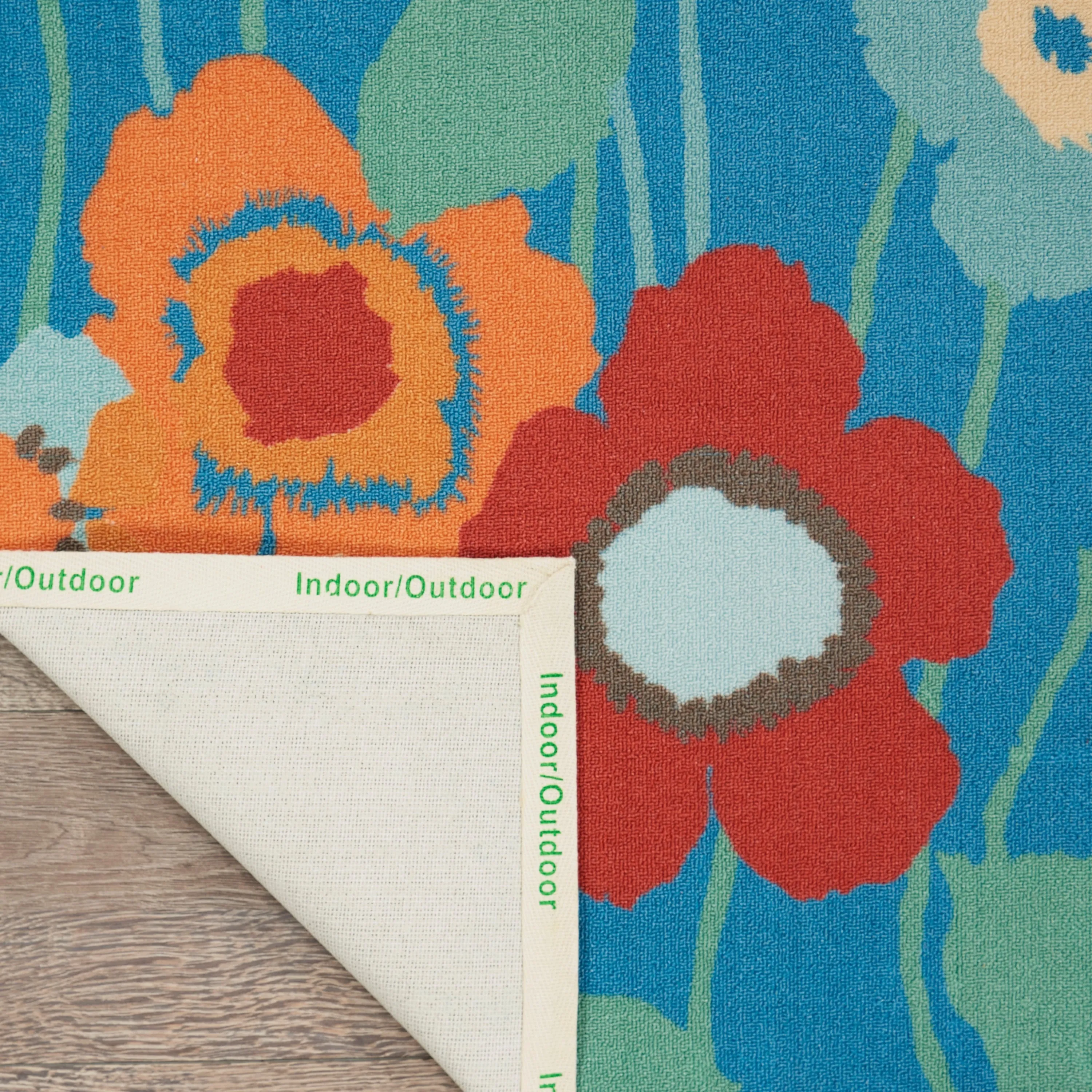 Waverly Sun N' Shade Floral Transitional Indoor/Outdoor Area Rug