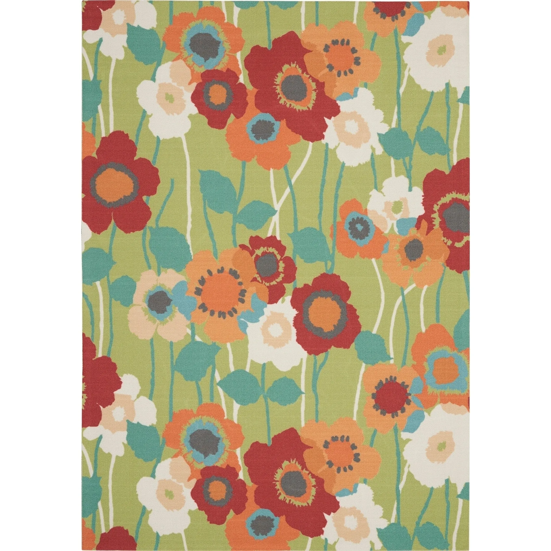 Waverly Sun N' Shade Floral Transitional Indoor/Outdoor Area Rug