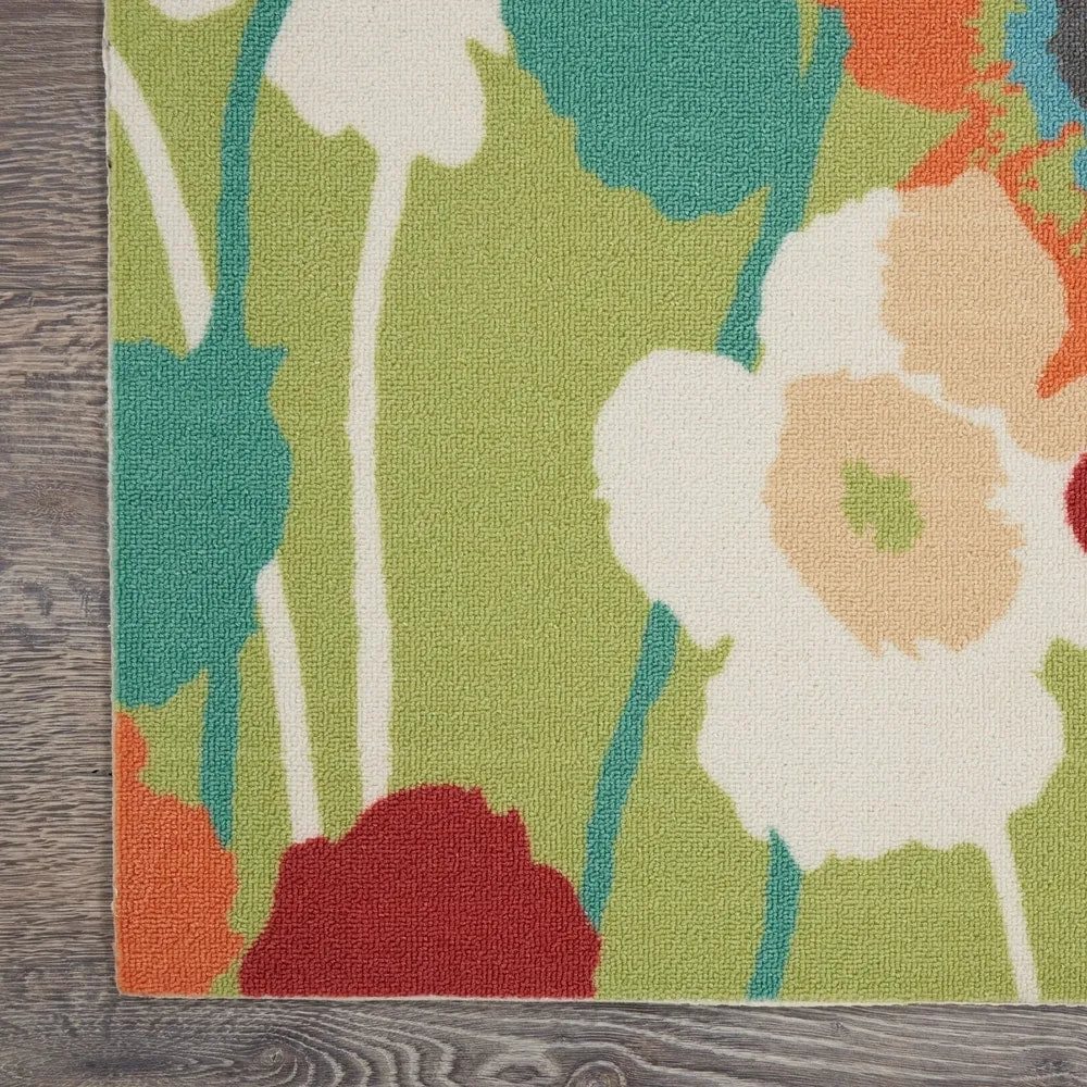 Waverly Sun N' Shade Floral Transitional Indoor/Outdoor Area Rug