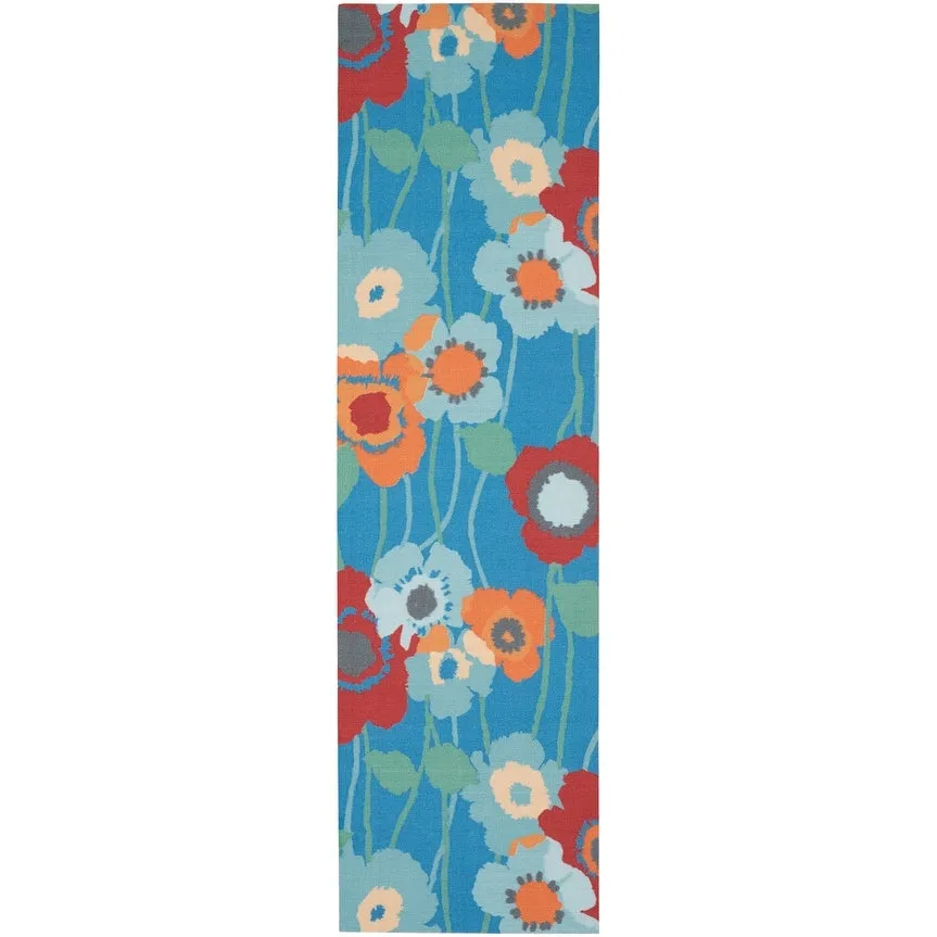 Waverly Sun N' Shade Floral Transitional Indoor/Outdoor Area Rug