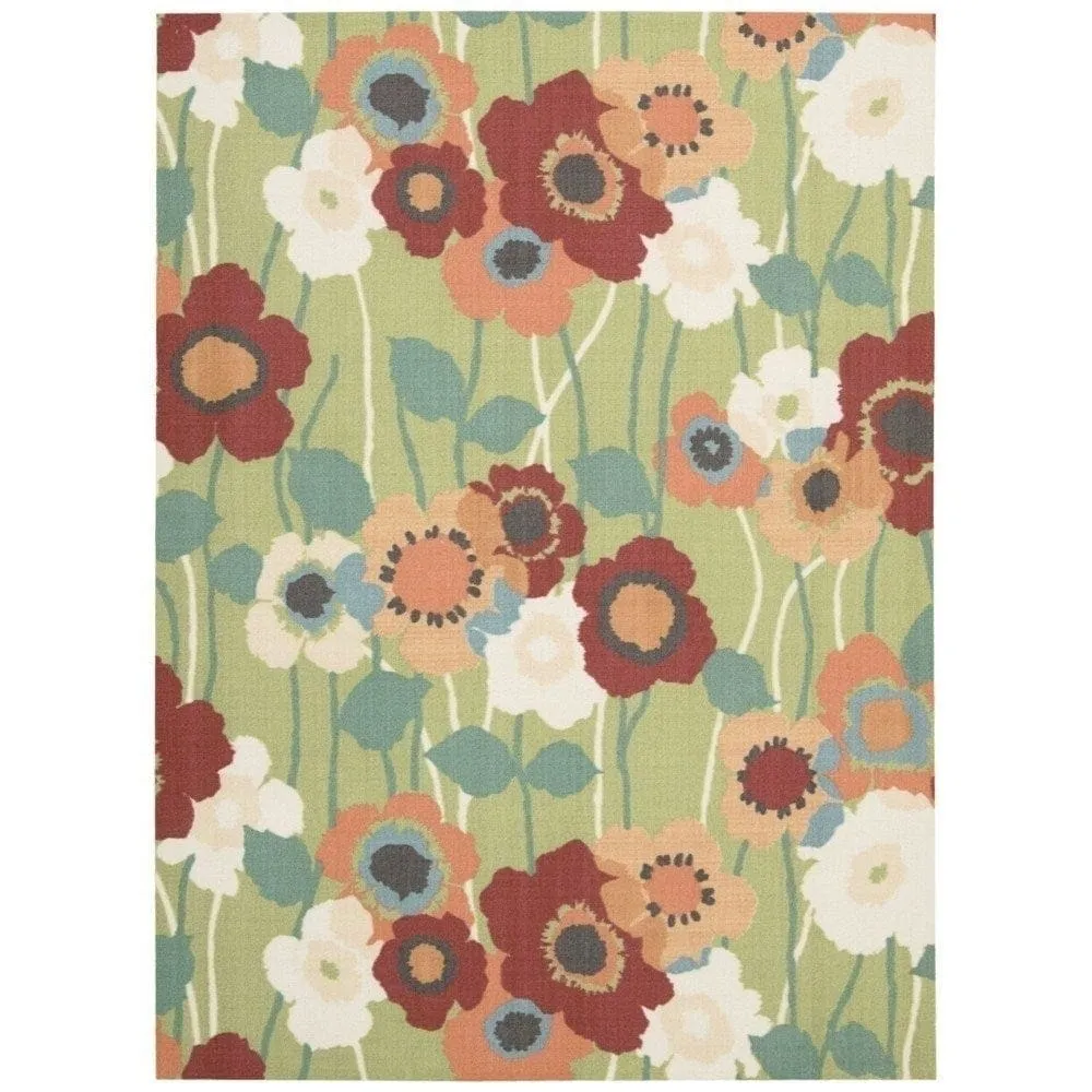Waverly Sun N' Shade Floral Transitional Indoor/Outdoor Area Rug