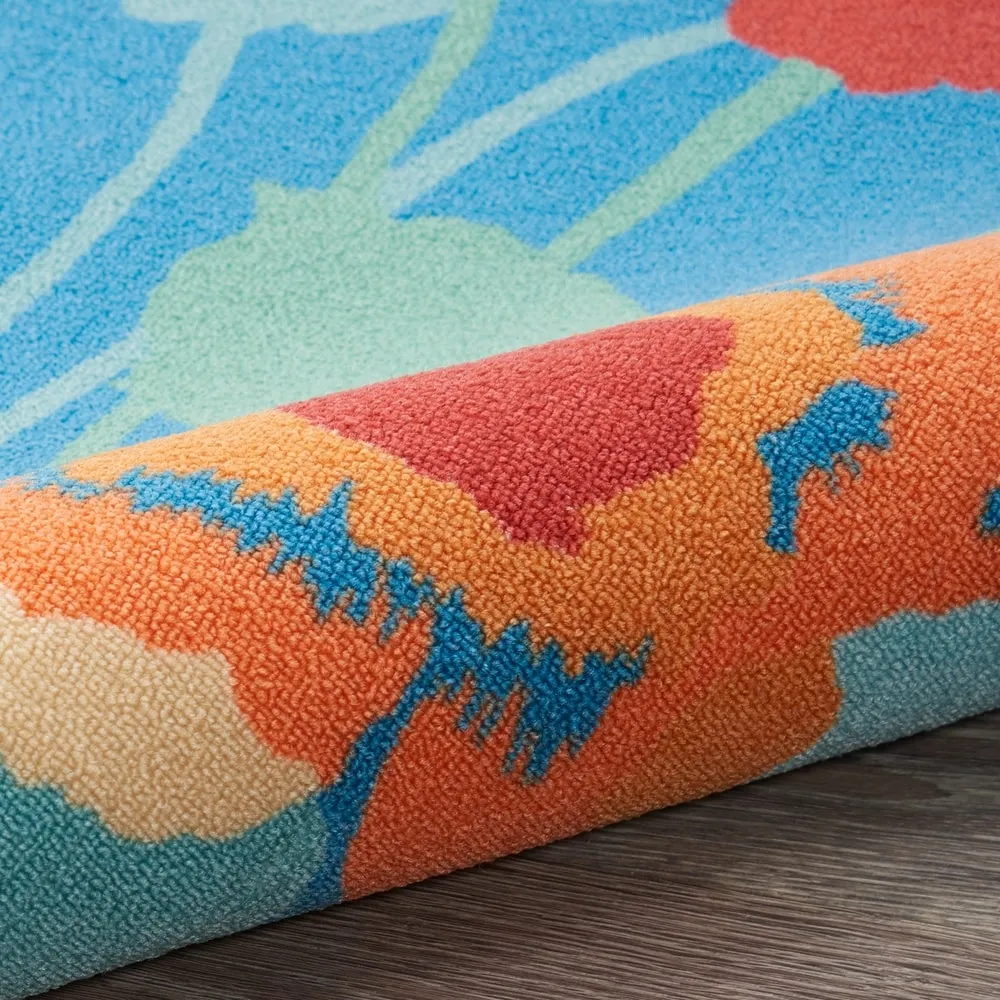 Waverly Sun N' Shade Floral Transitional Indoor/Outdoor Area Rug