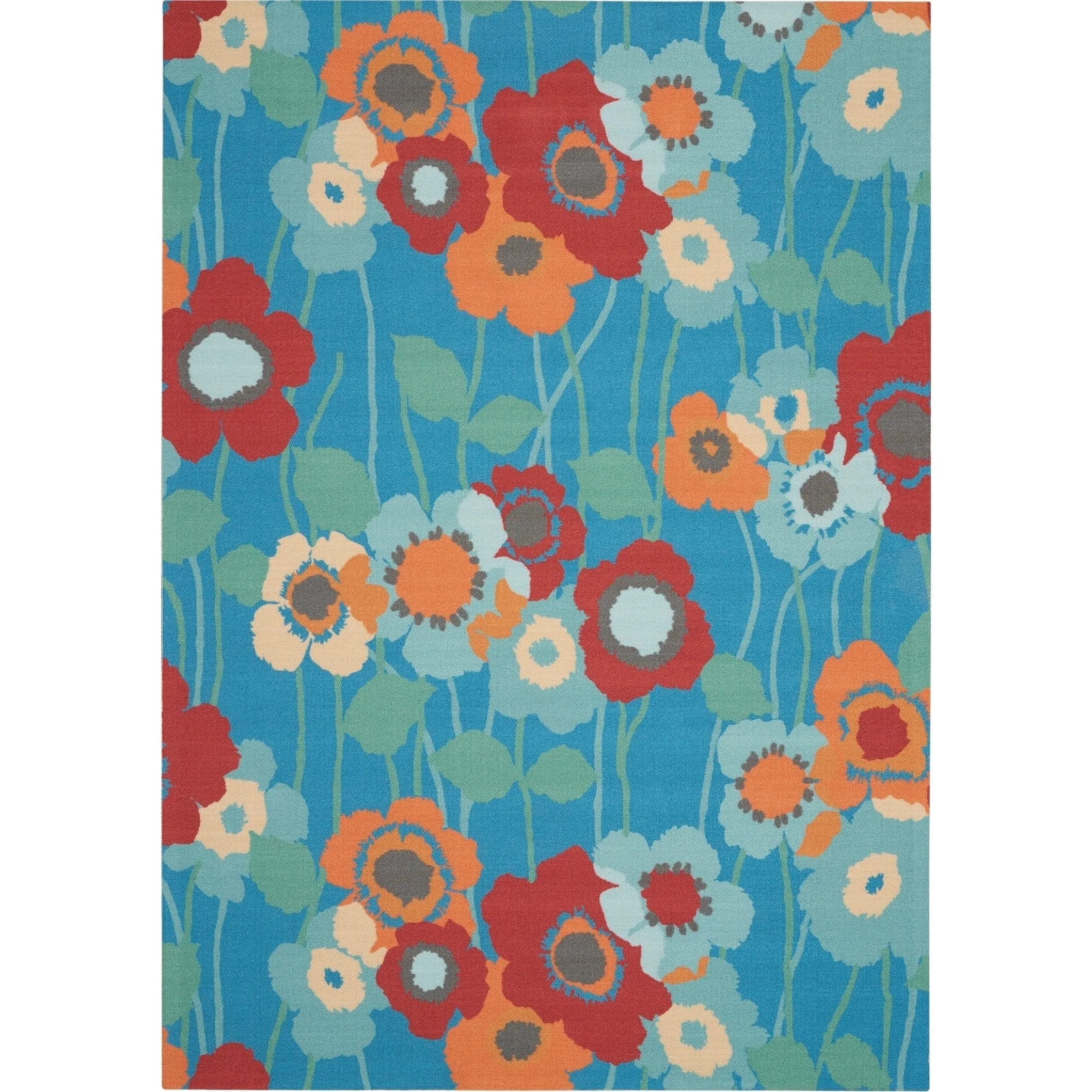 Waverly Sun N' Shade Floral Transitional Indoor/Outdoor Area Rug