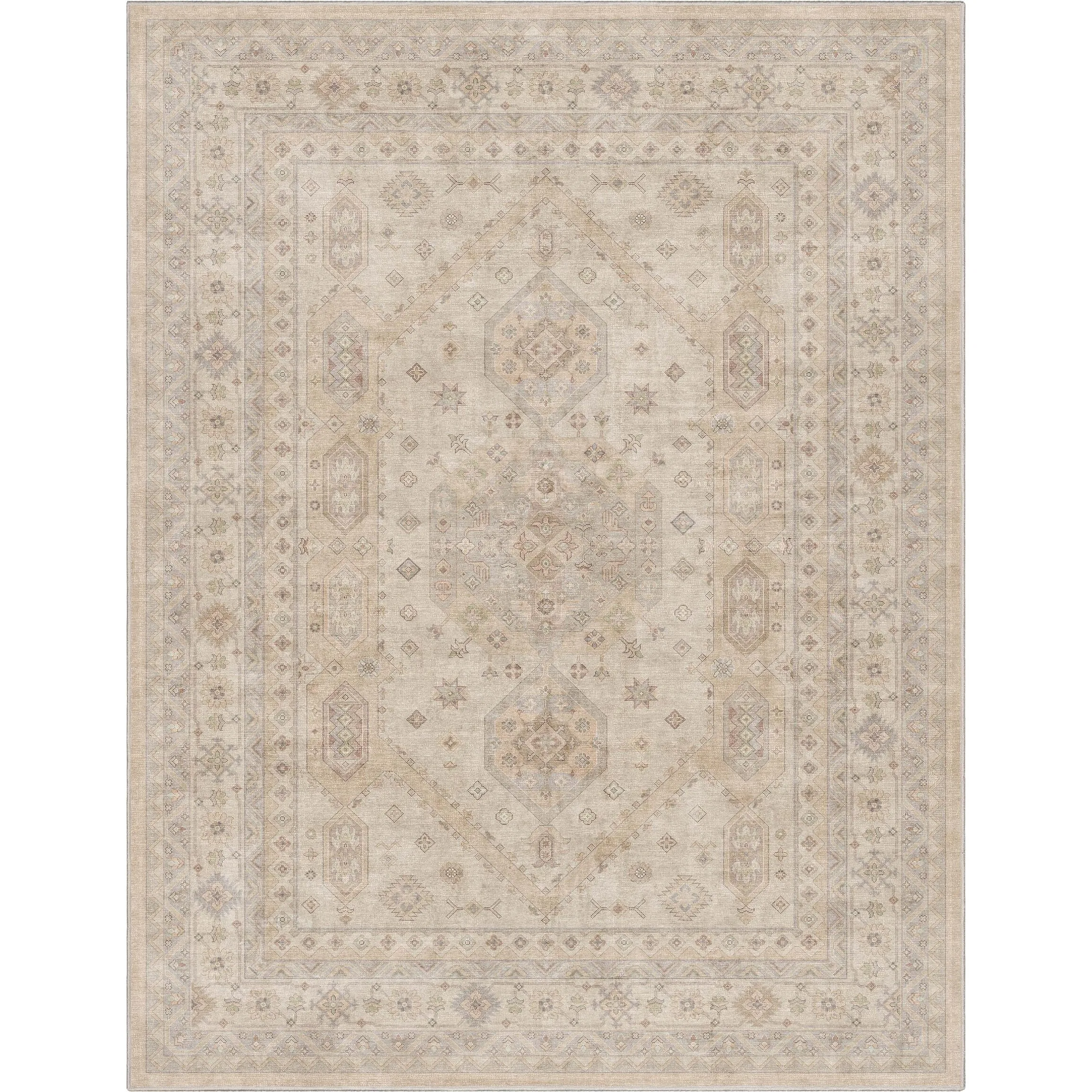 Well Woven Apollo Nicosia Medallion Flat-Weave Machine Washable Area Rug