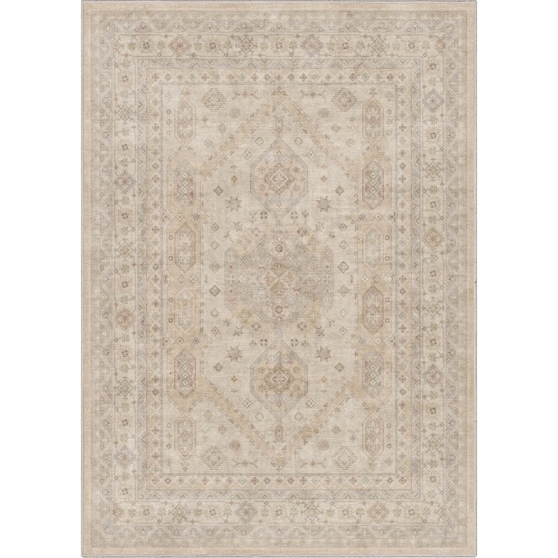 Well Woven Apollo Nicosia Medallion Flat-Weave Machine Washable Area Rug