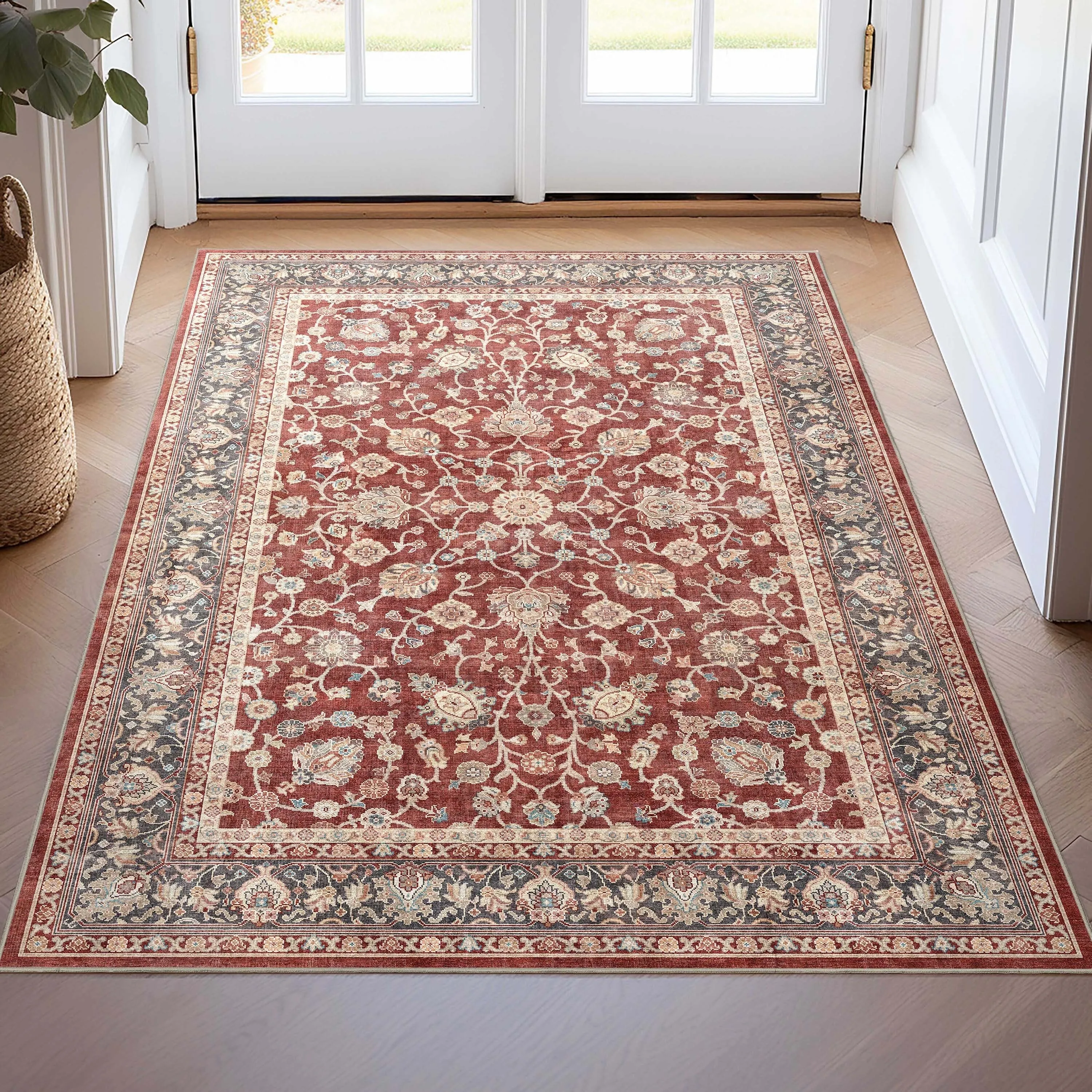 Well Woven Asha Rome Vintage Oriental Persian Flat-Weave Area Rug