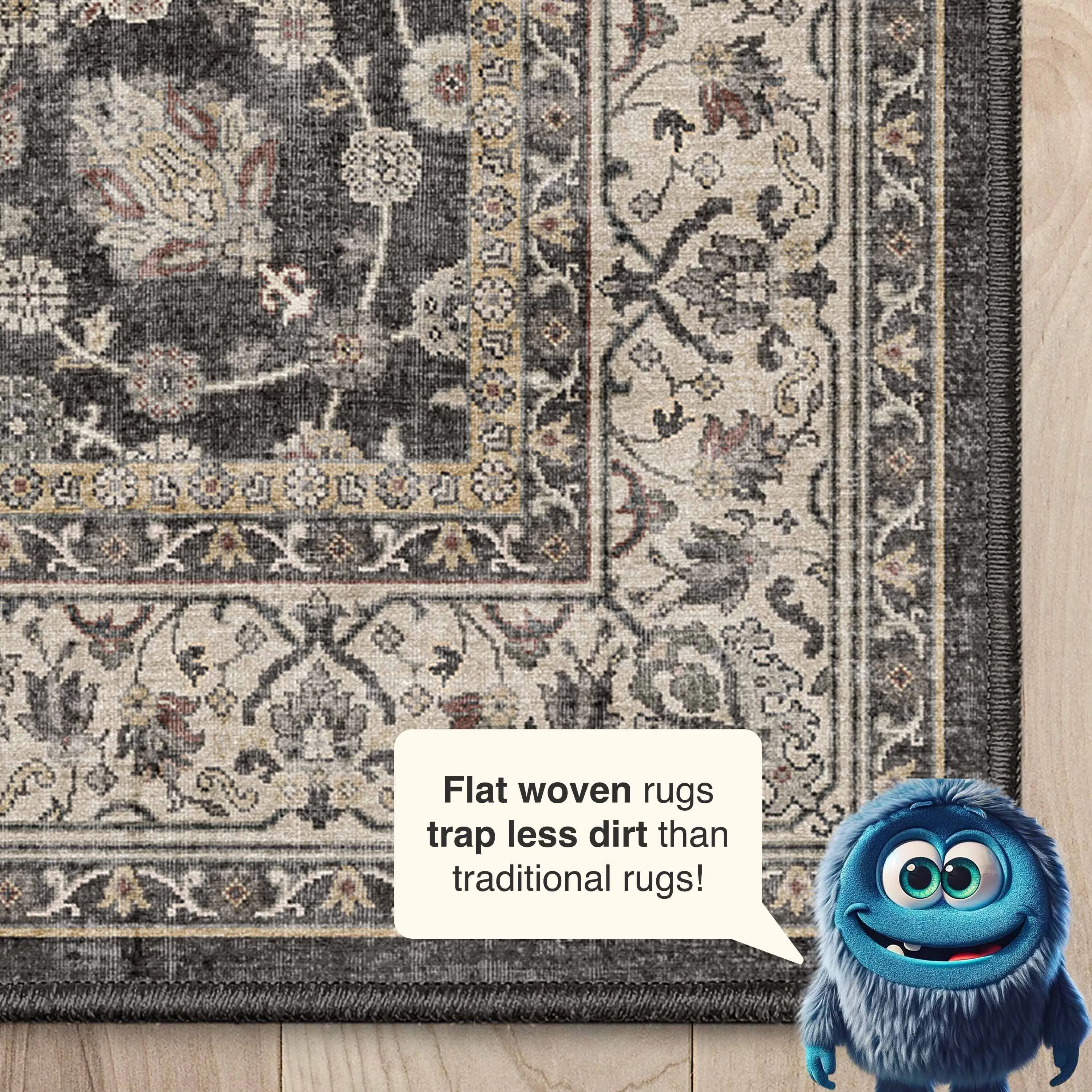 Well Woven Asha Rome Vintage Oriental Persian Flat-Weave Area Rug