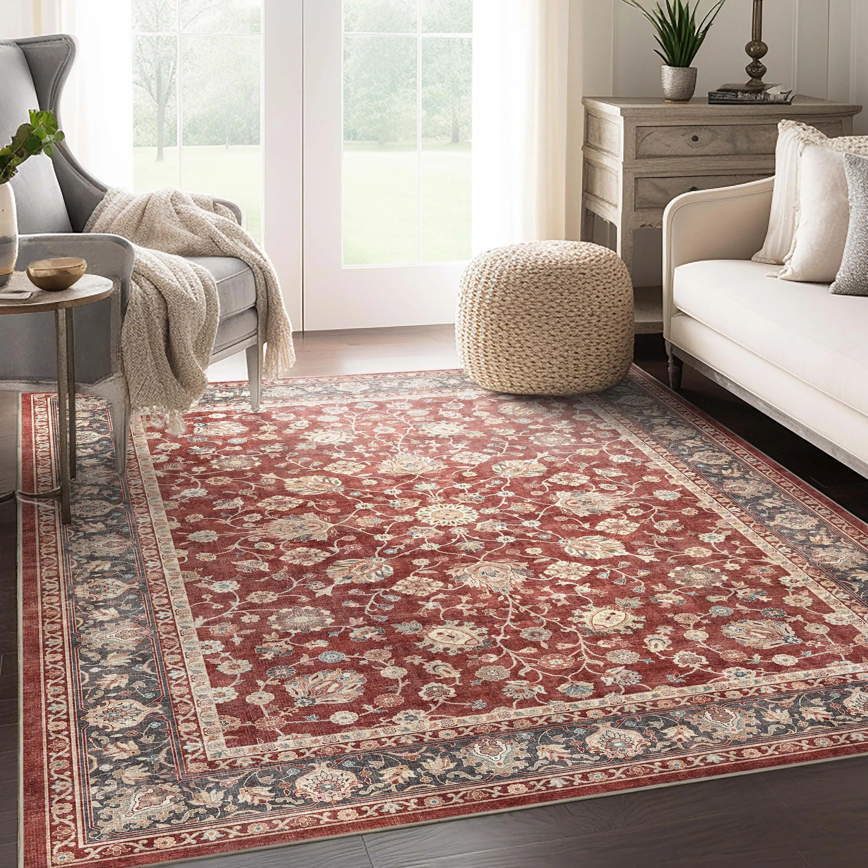 Well Woven Asha Rome Vintage Oriental Persian Flat-Weave Area Rug