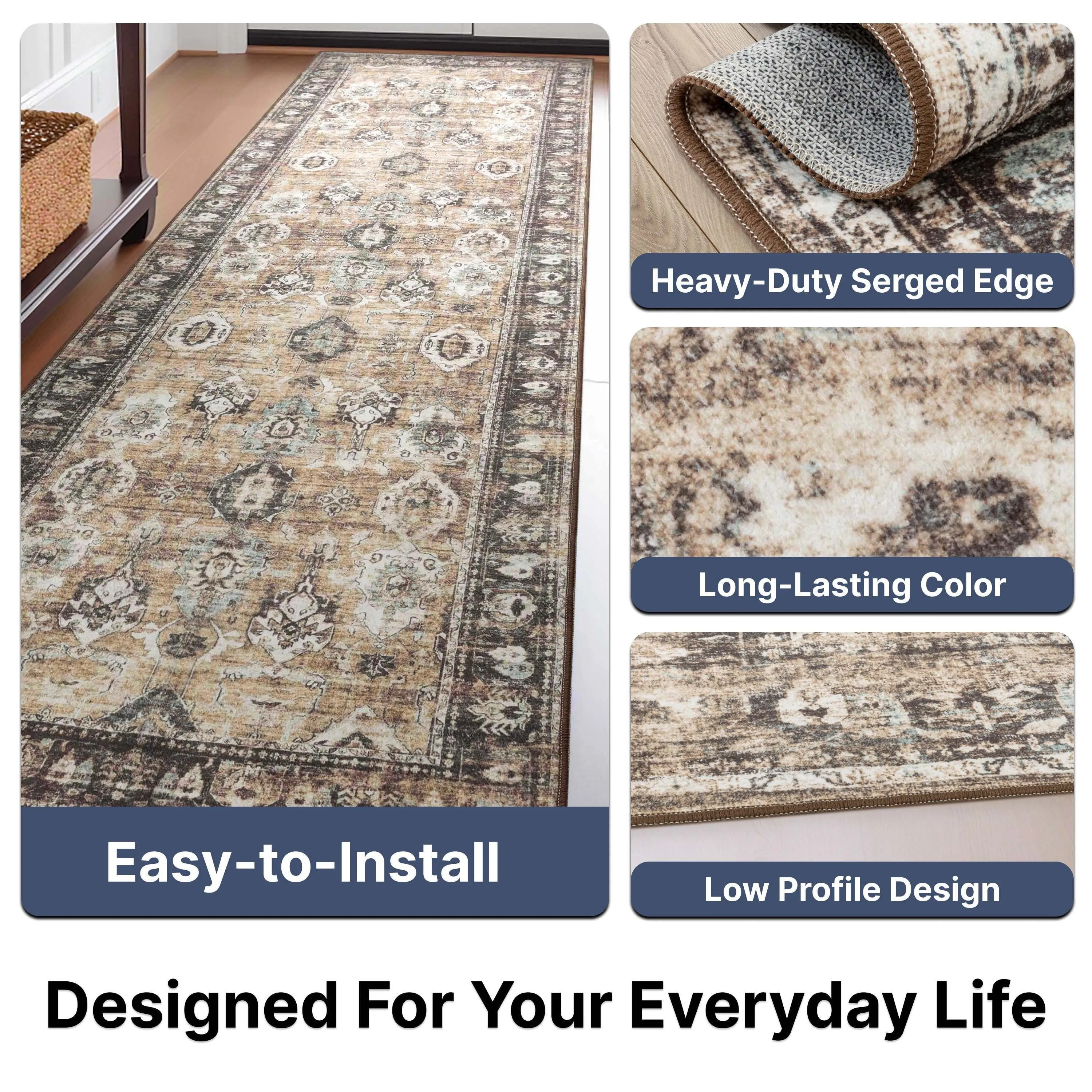 Well Woven Elle Basics Intrigue Vintage Tribal Washable Rug