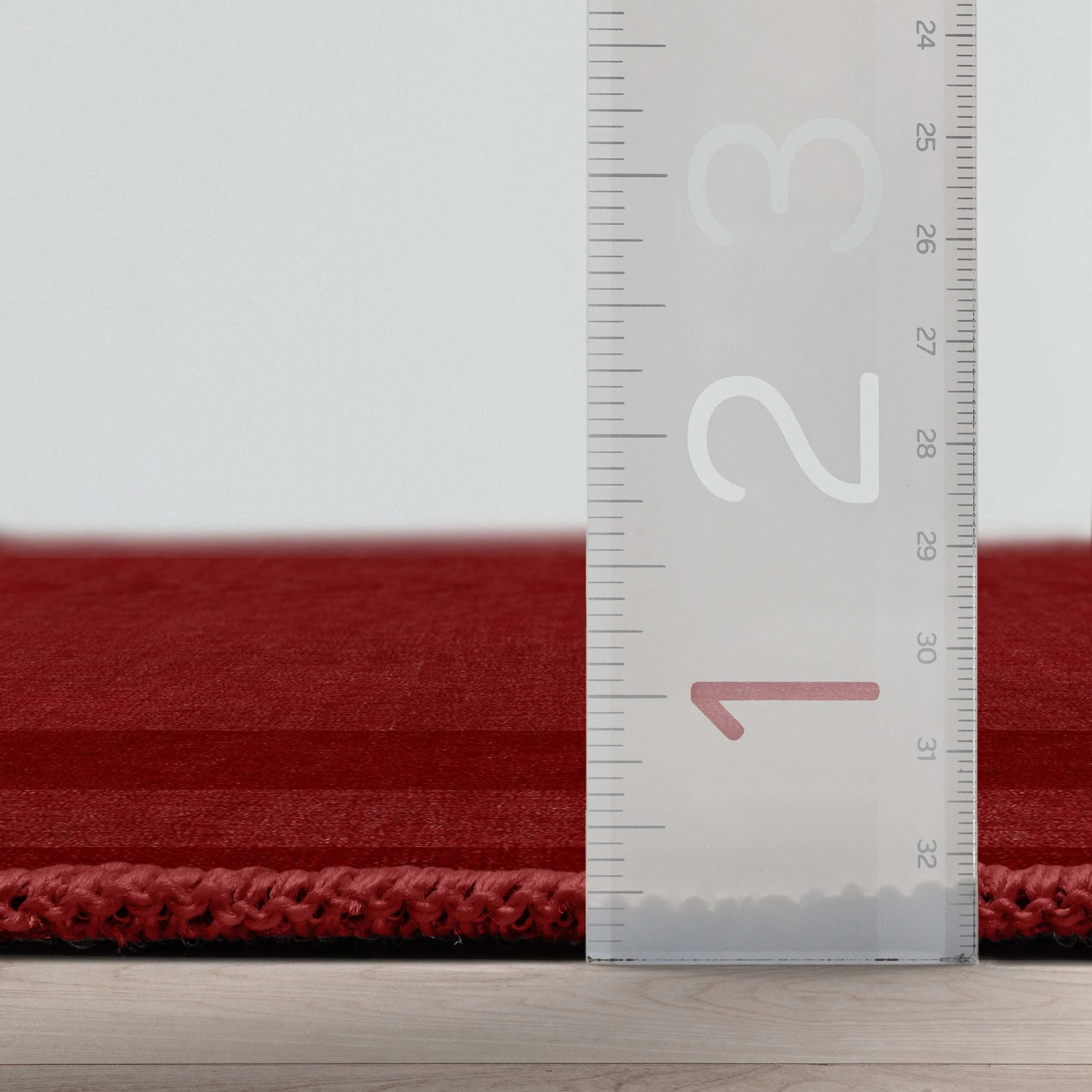 Well Woven Plain Border Flat-Weave Area Rug