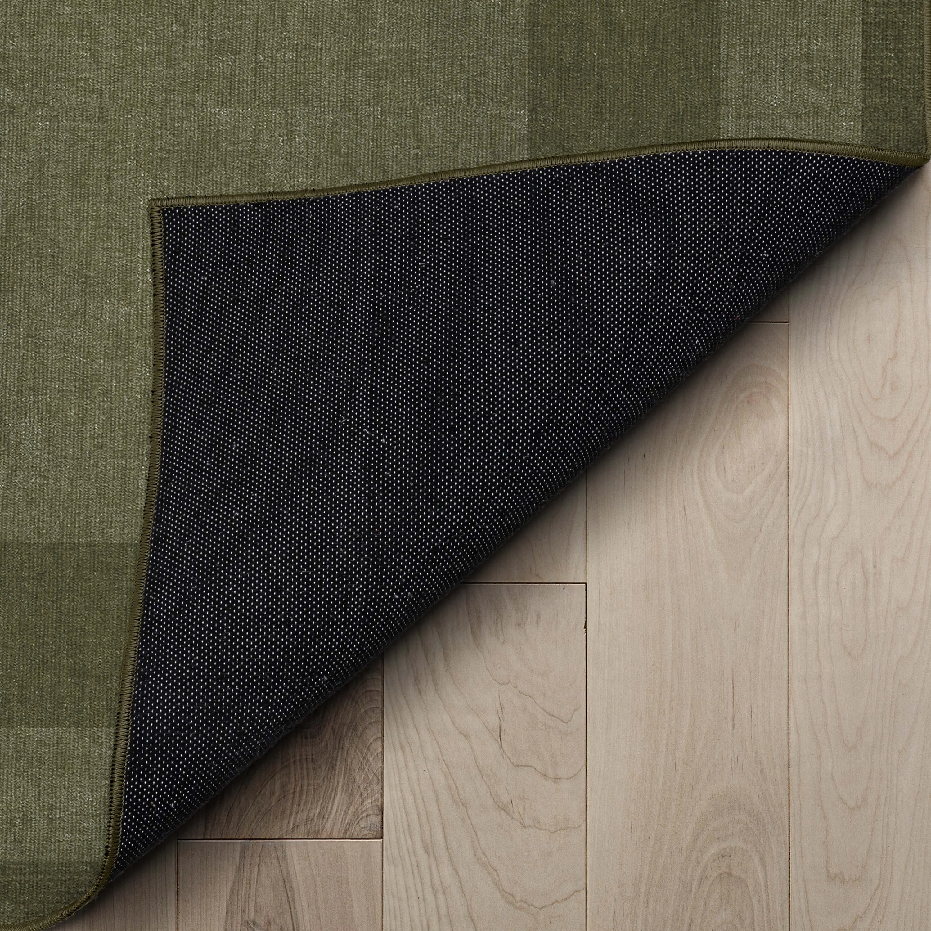 Well Woven Plain Border Flat-Weave Area Rug