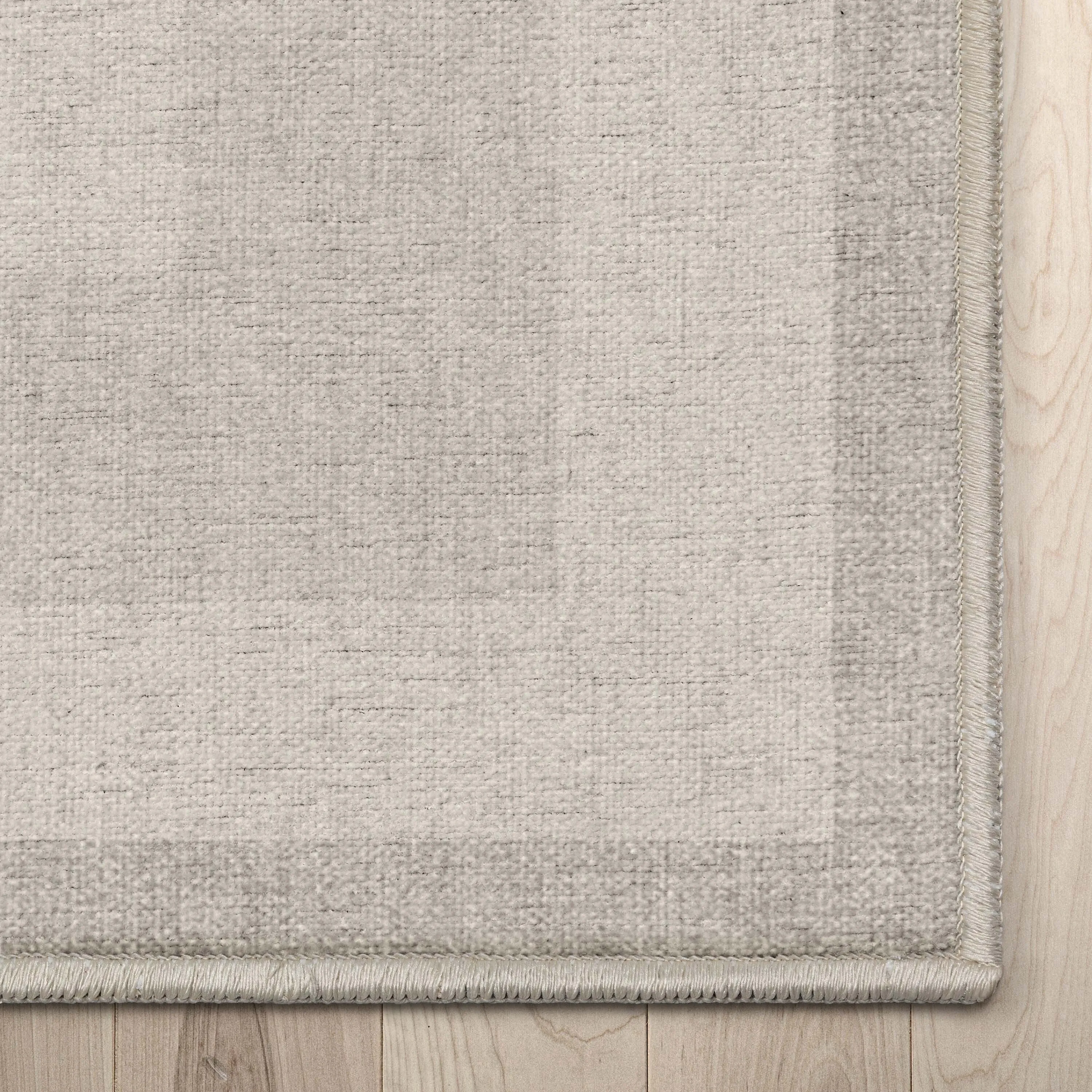 Well Woven Plain Border Flat-Weave Area Rug
