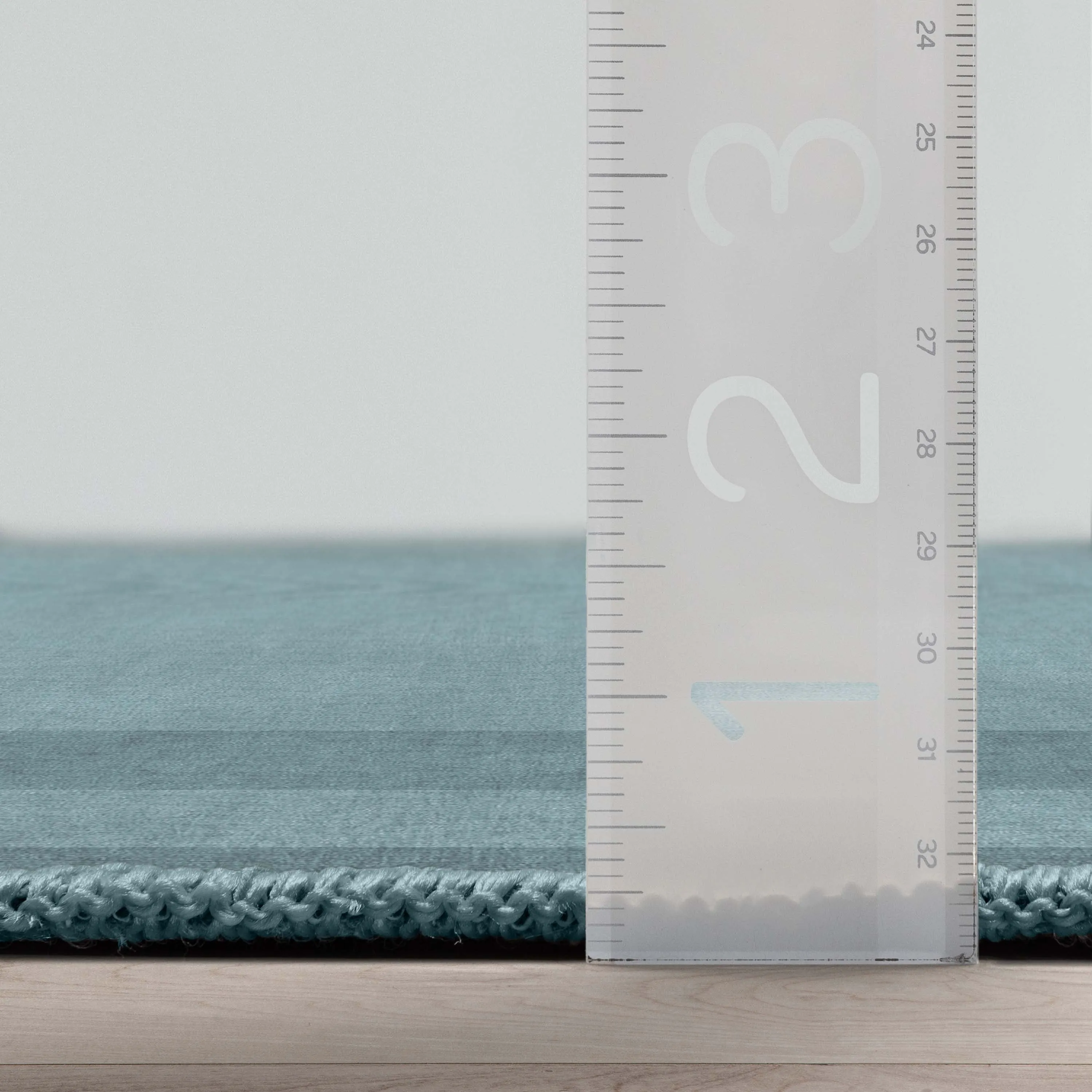 Well Woven Plain Border Flat-Weave Area Rug
