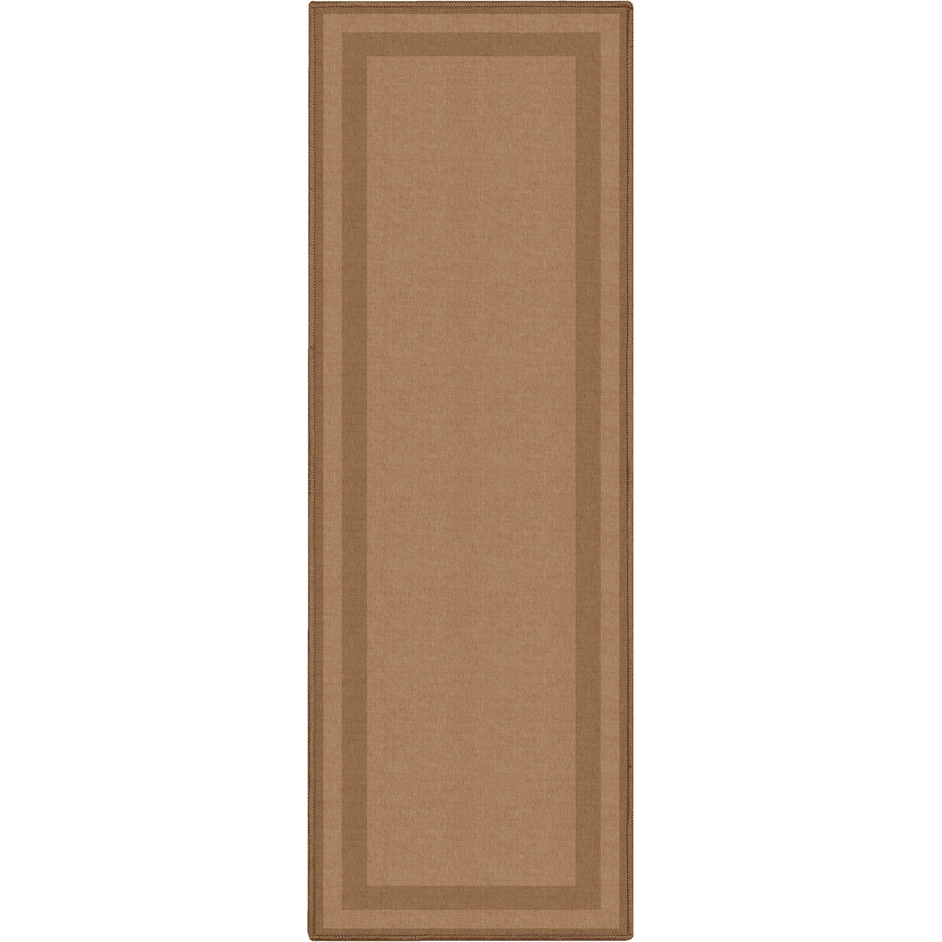 Well Woven Plain Border Flat-Weave Area Rug