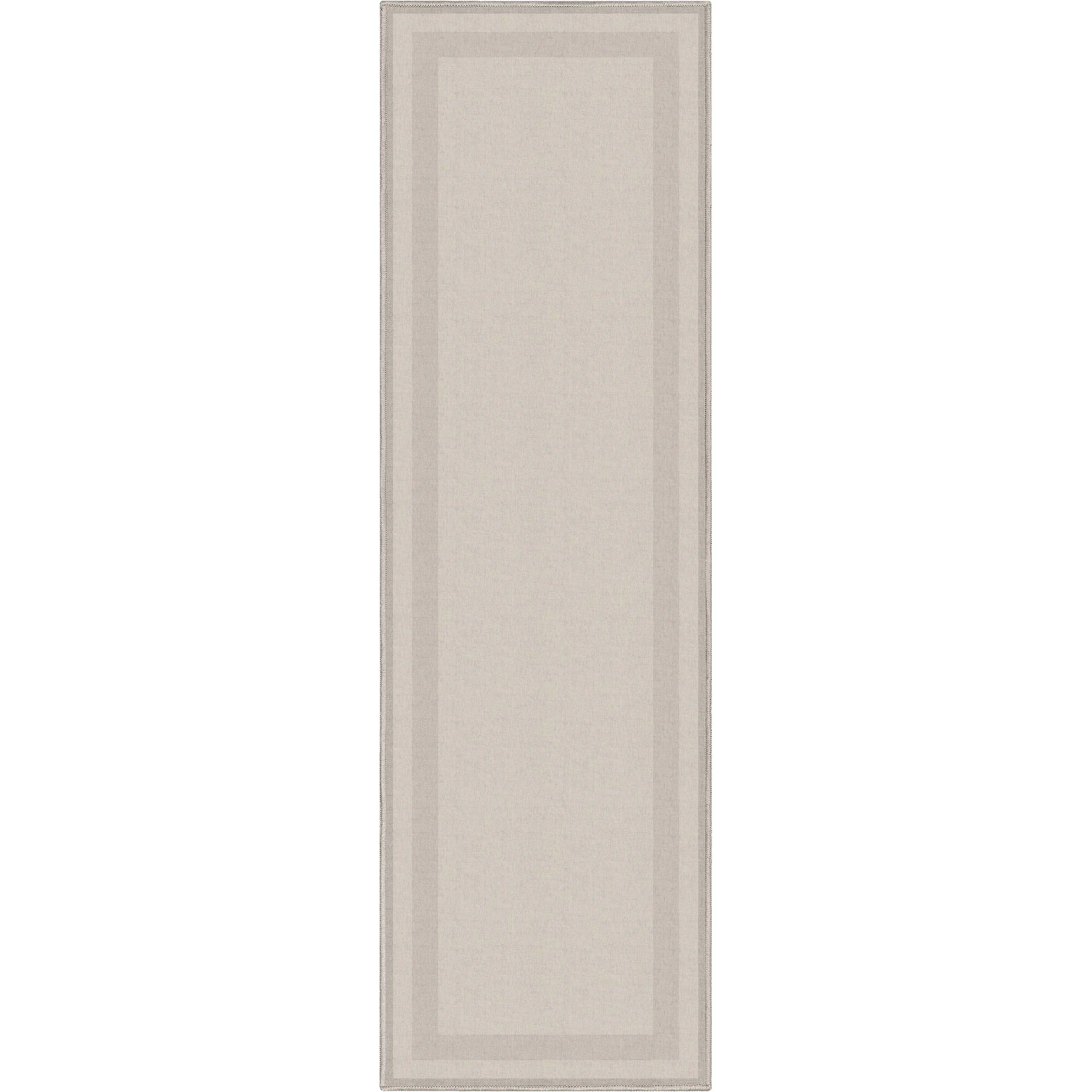 Well Woven Plain Border Flat-Weave Area Rug
