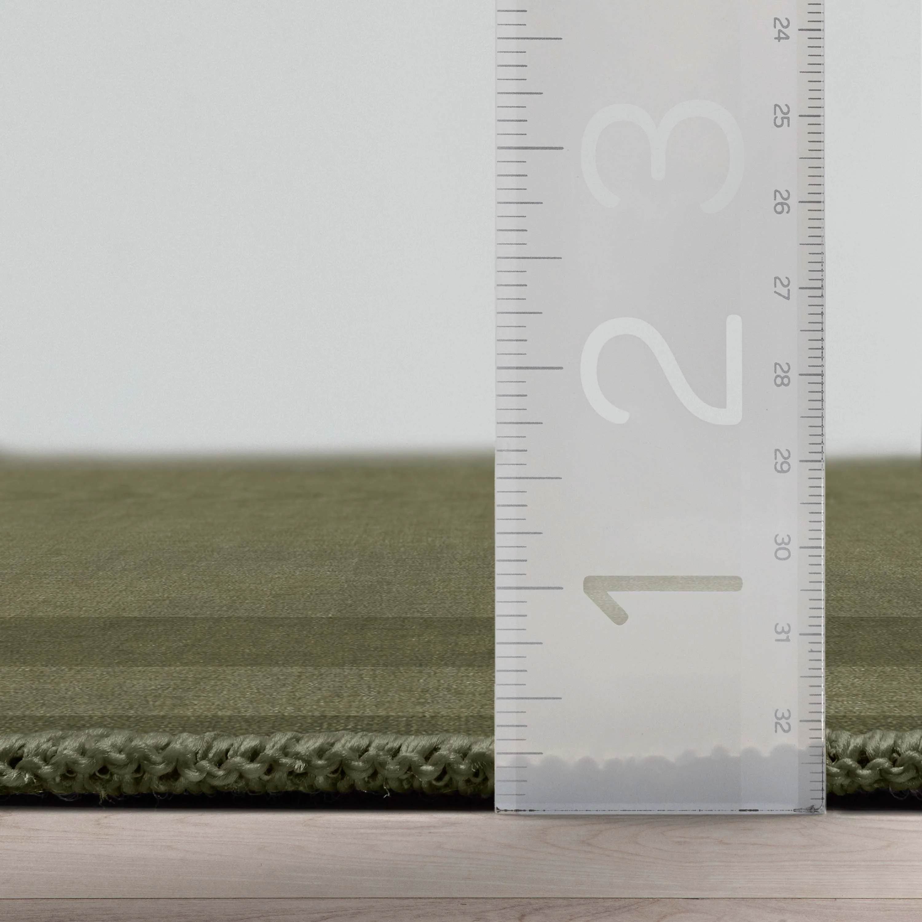 Well Woven Plain Border Flat-Weave Area Rug