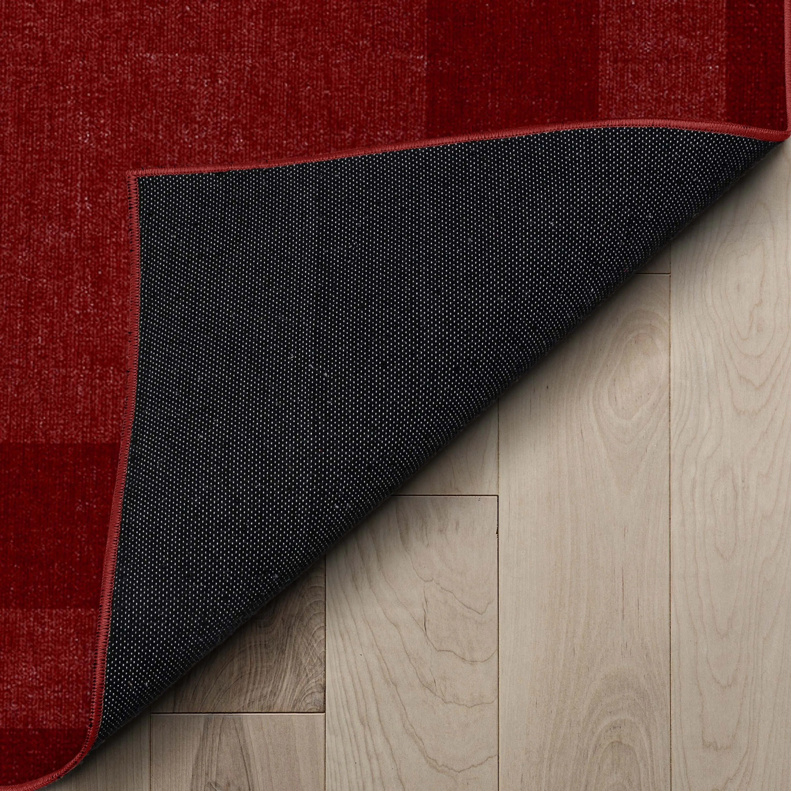 Well Woven Plain Border Flat-Weave Area Rug