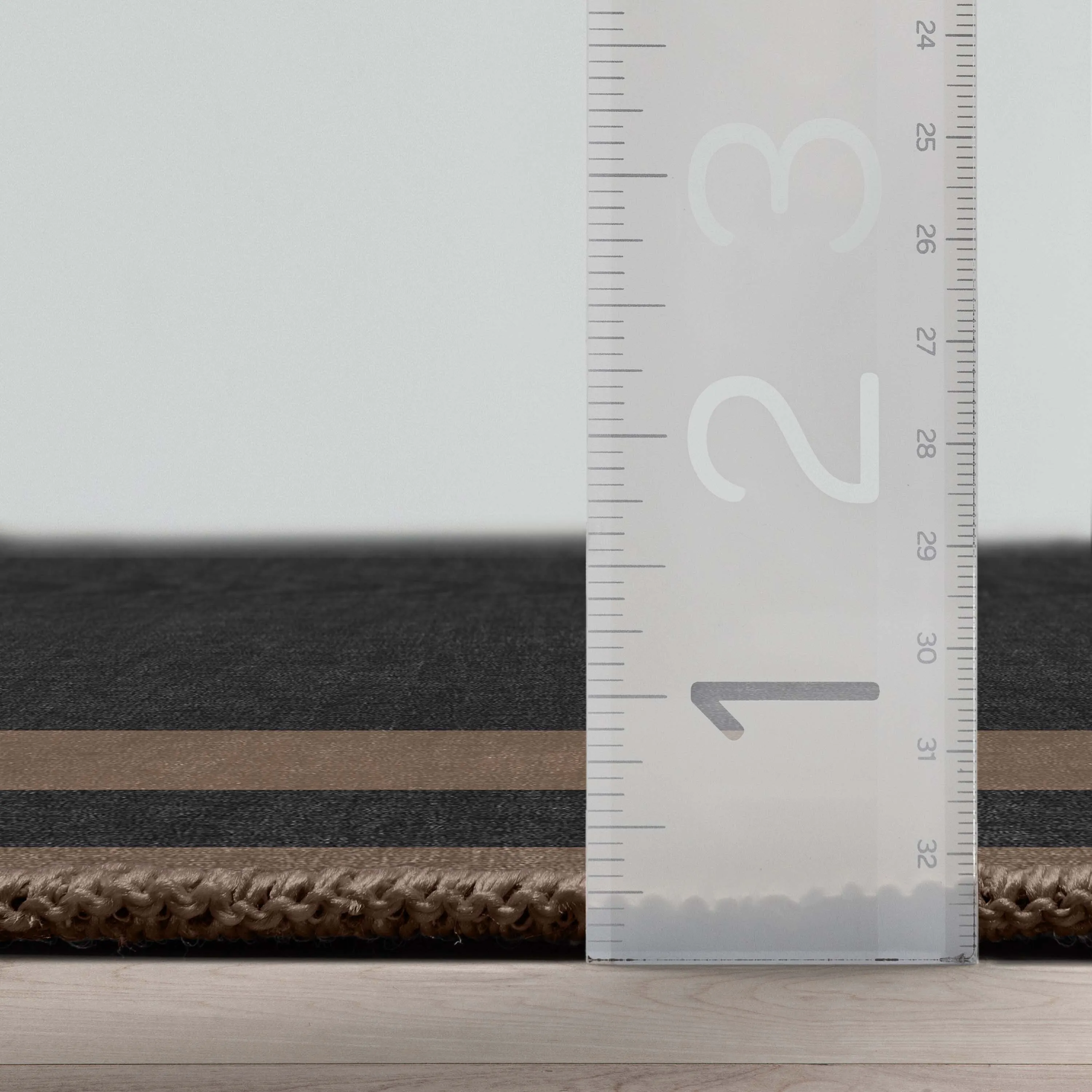 Well Woven Plain Border Flat-Weave Area Rug