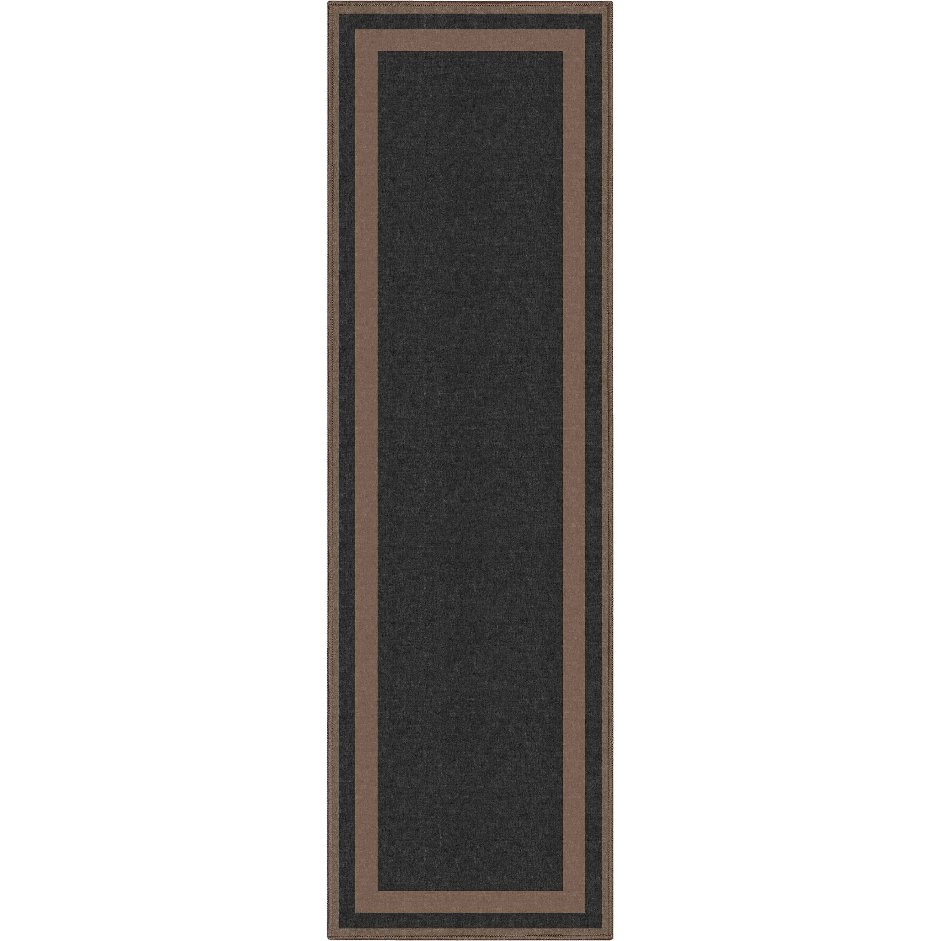 Well Woven Plain Border Flat-Weave Area Rug