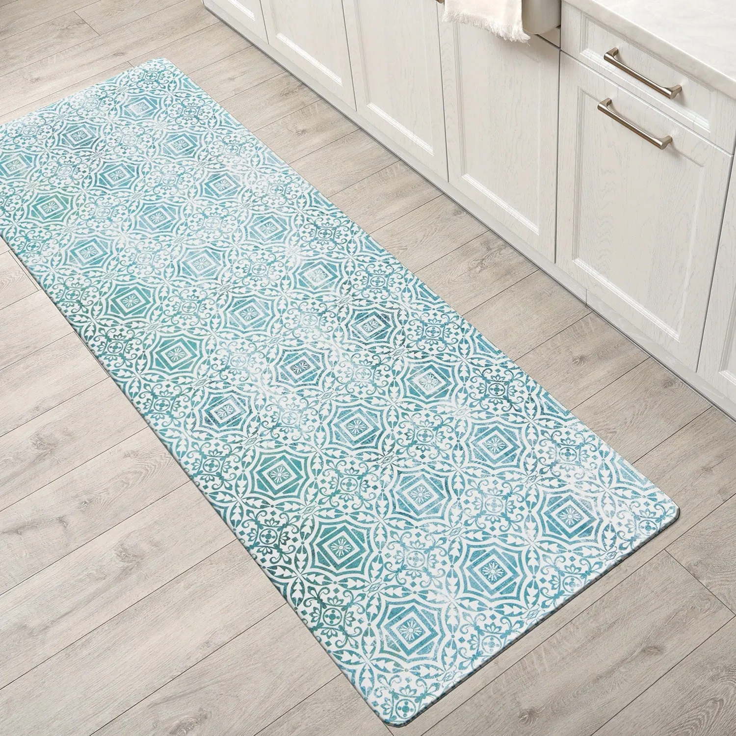 World Rug Gallery Boho Tile Anti-Fatigue Standing Mat