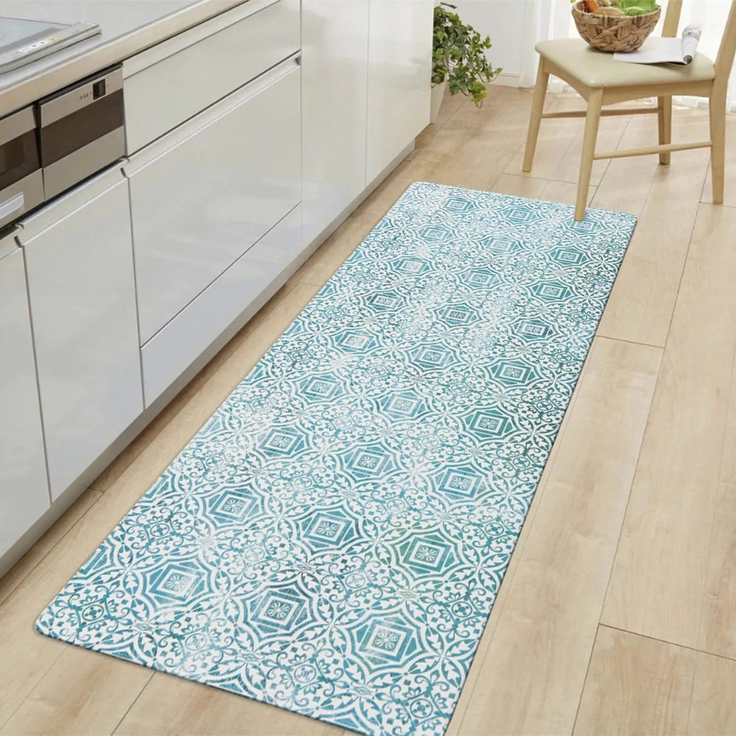 World Rug Gallery Boho Tile Anti-Fatigue Standing Mat