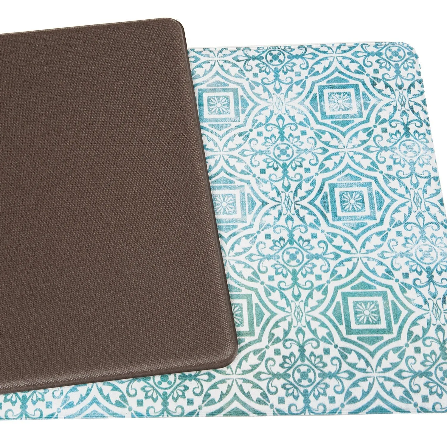 World Rug Gallery Boho Tile Anti-Fatigue Standing Mat