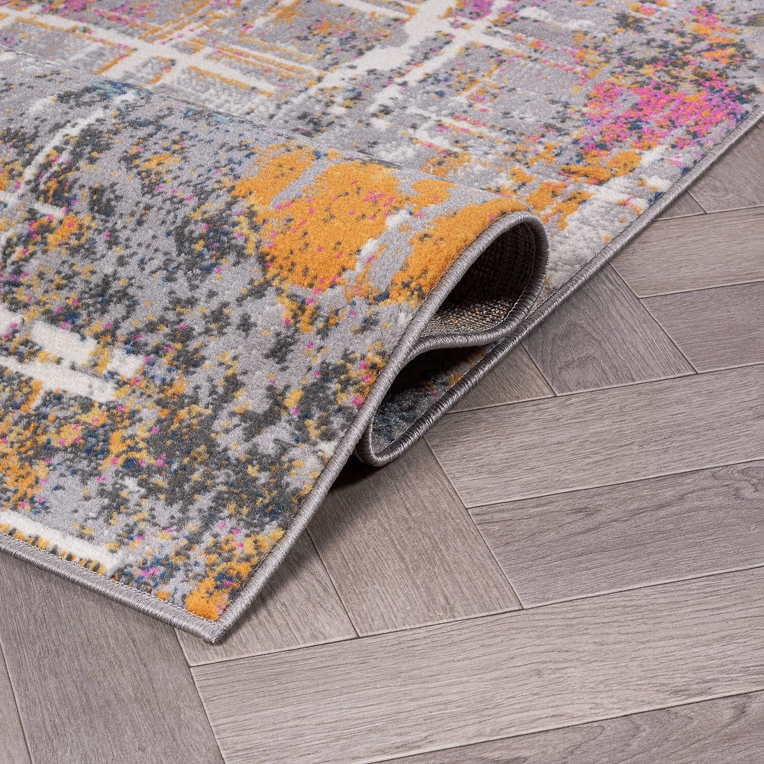 World Rug Gallery Distressed Abstract Area Rug